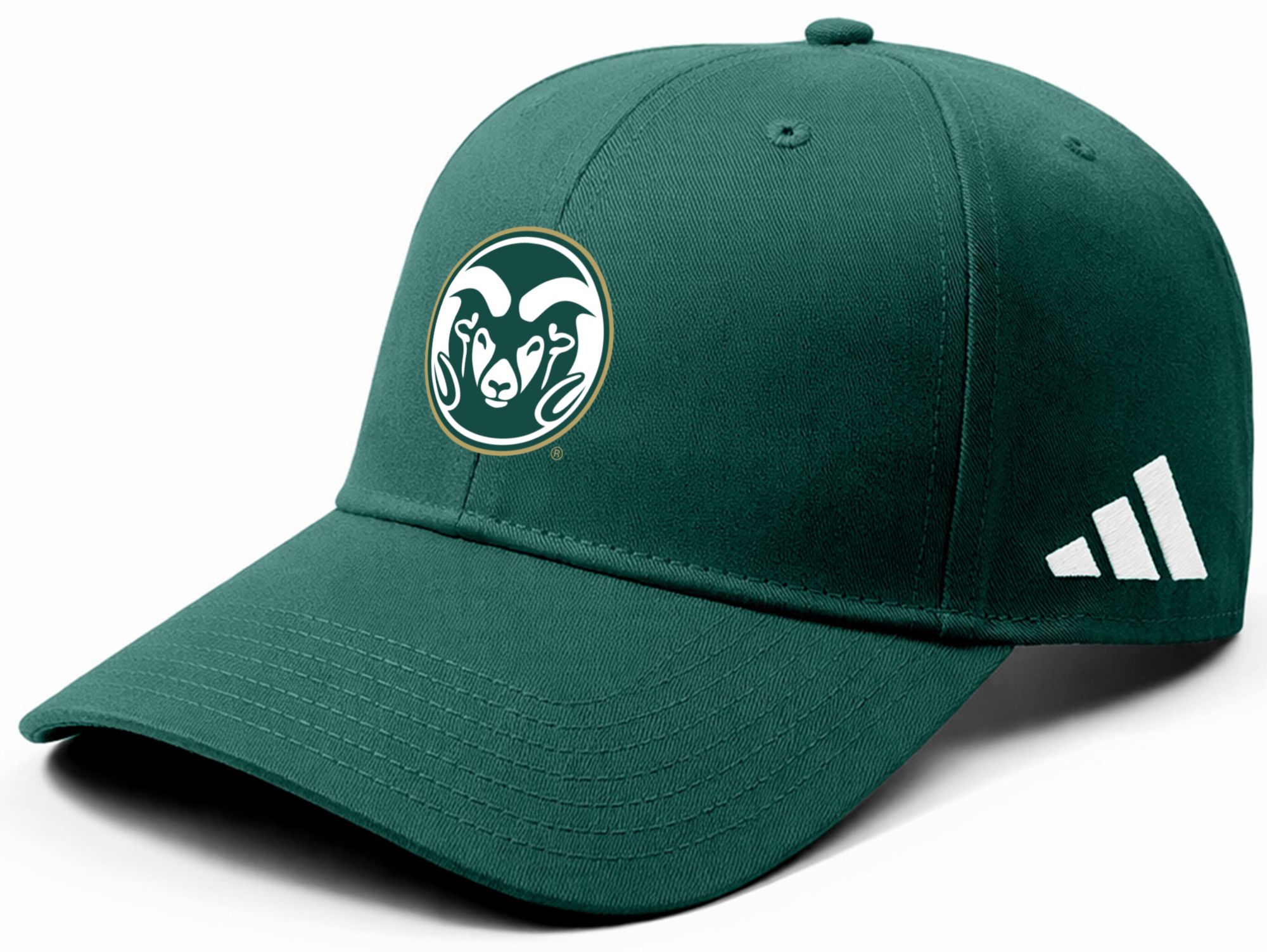 adidas Adult Colorado State Rams Green Washed Slouch Adjustable Hat
