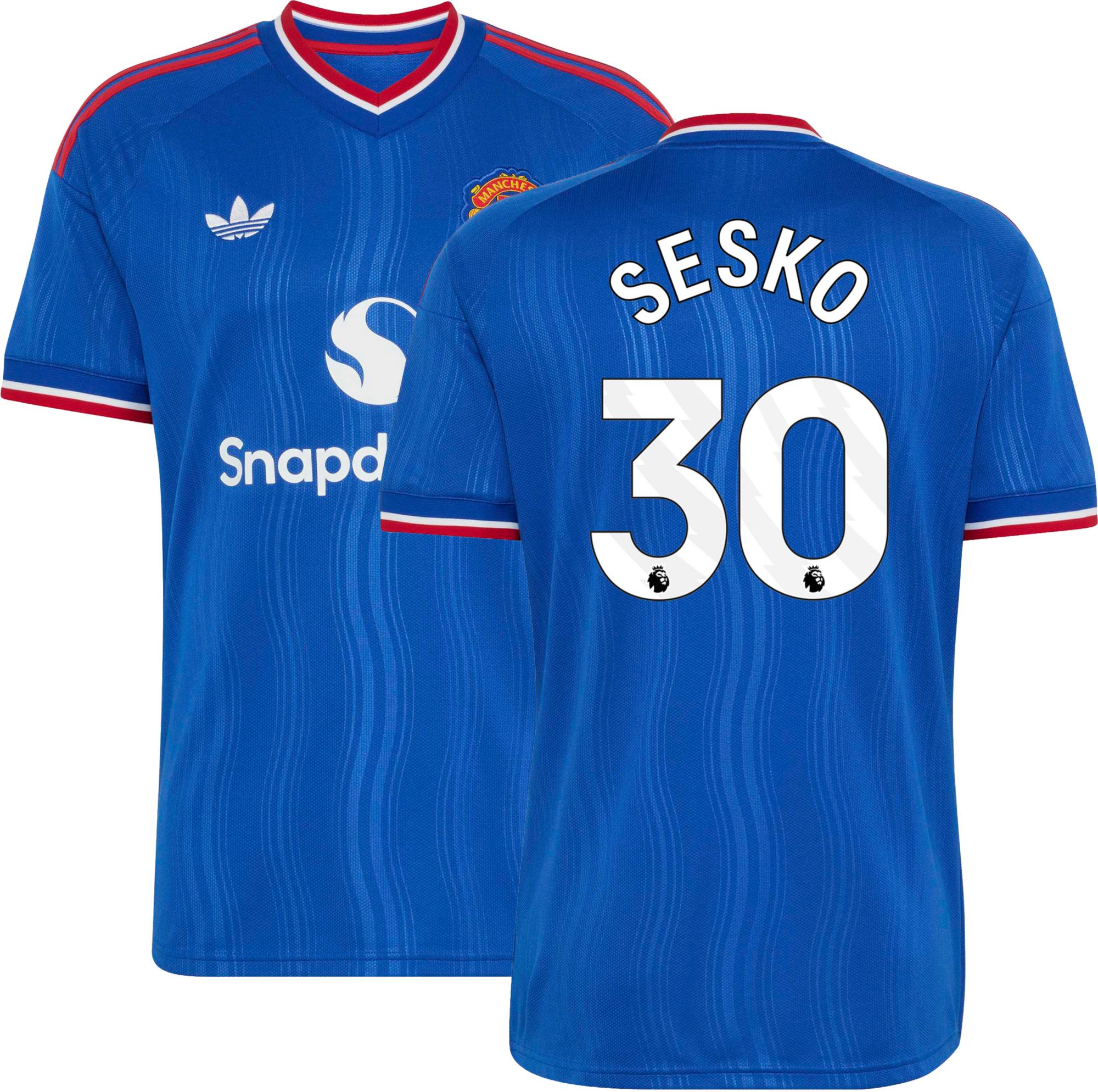 adidas Adult Manchester United Benjamin Sesko 2026 Away Replica Jersey