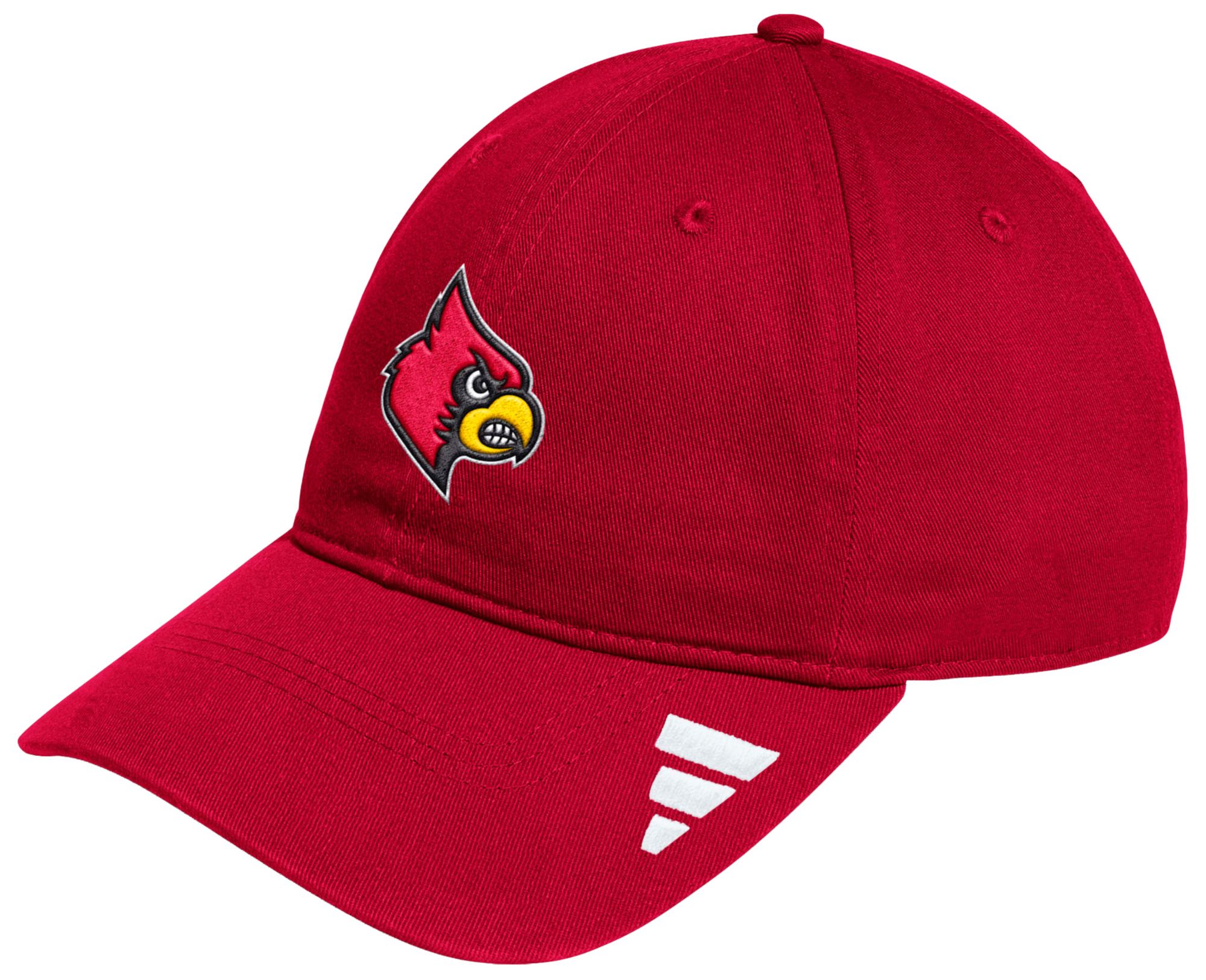 adidas Adult Louisville Cardinals Red Locker Room Slouch Adjustable Hat