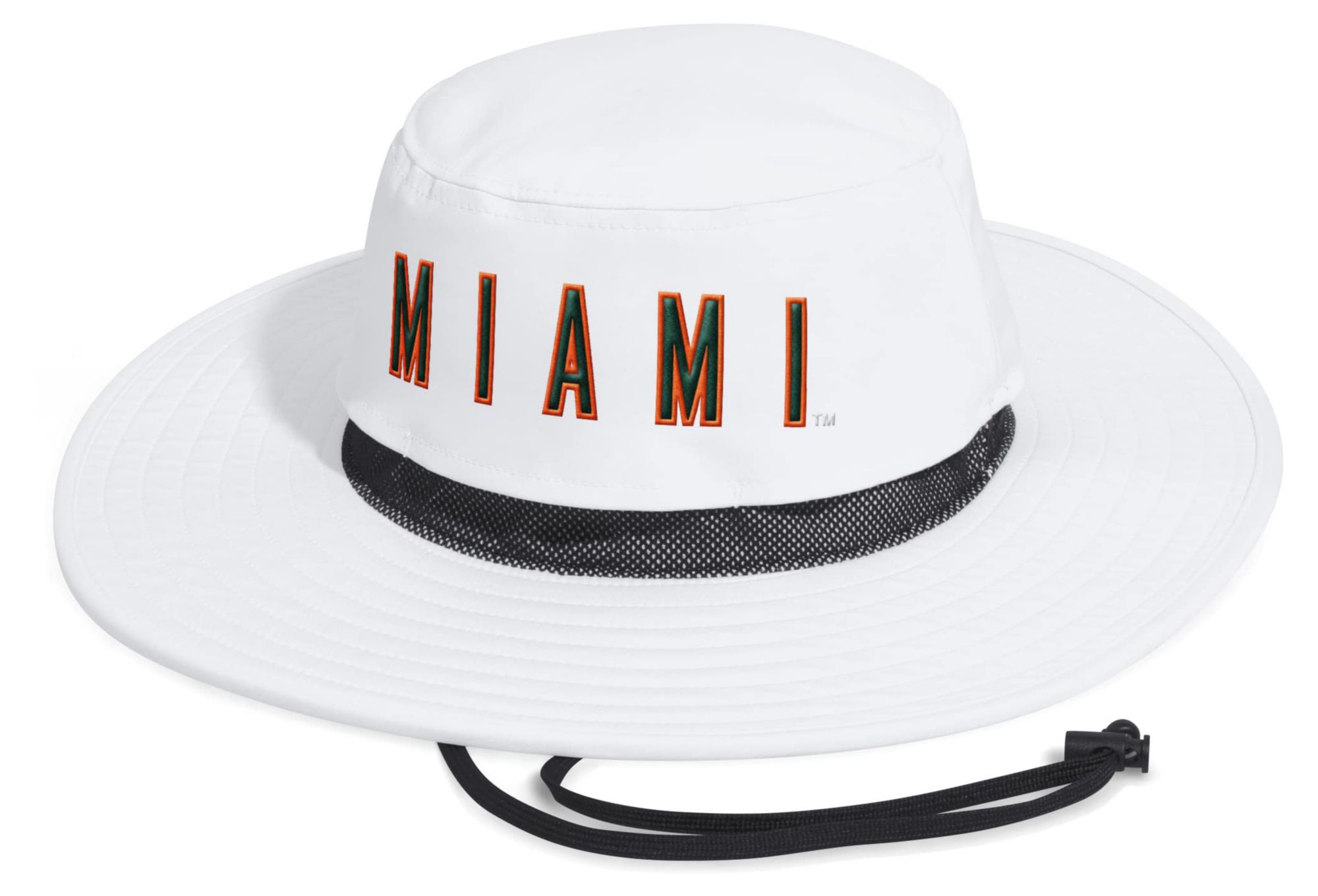 adidas Adult Miami Hurricanes White Wide Brim Hat