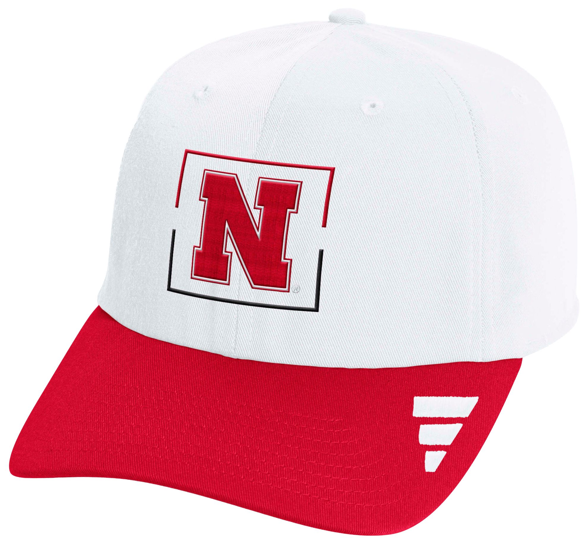 adidas Adult Nebraska Cornhuskers White Locker Room Slouch Adjustable Hat