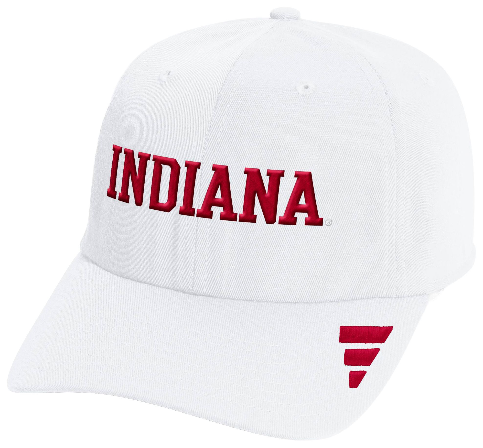 adidas Adult Indiana Hoosiers White Locker Room Wordmark Adjustable Hat