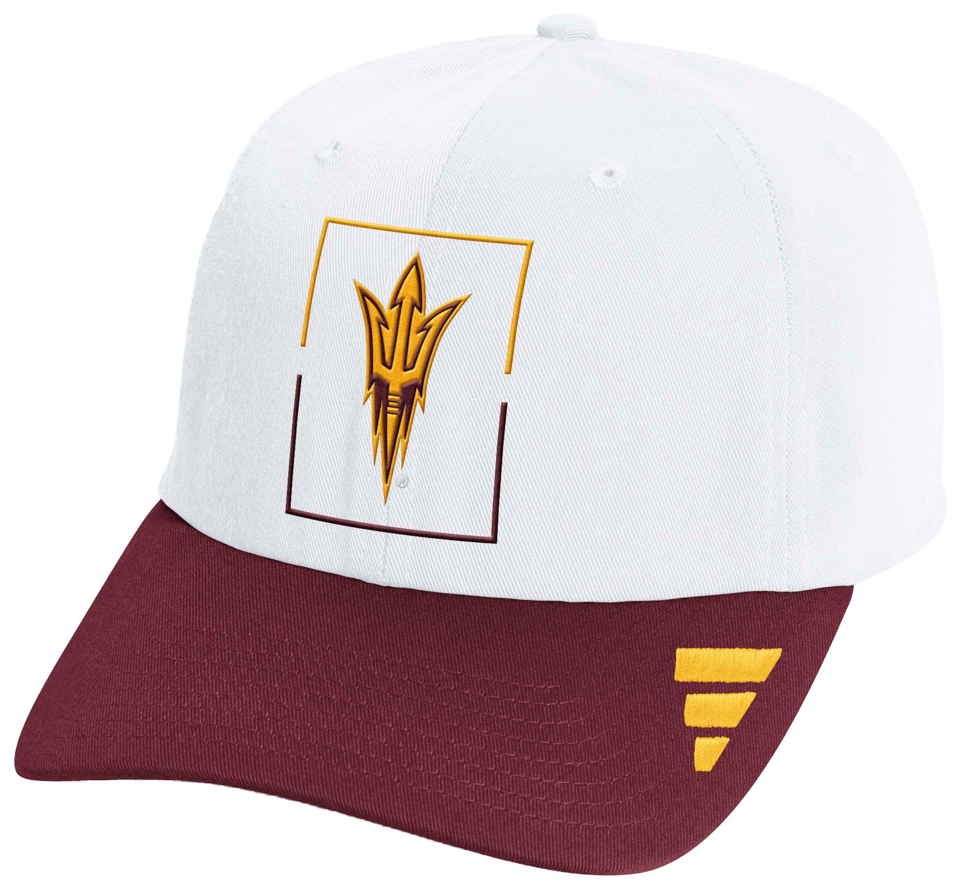 adidas Adult Arizona State Sun Devils White Locker Room Slouch Adjustable Hat