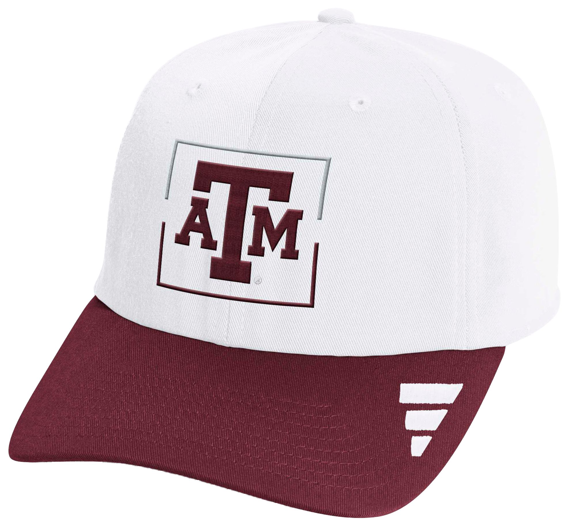 adidas Adult Texas A&M Aggies White Locker Room Slouch Adjustable Hat