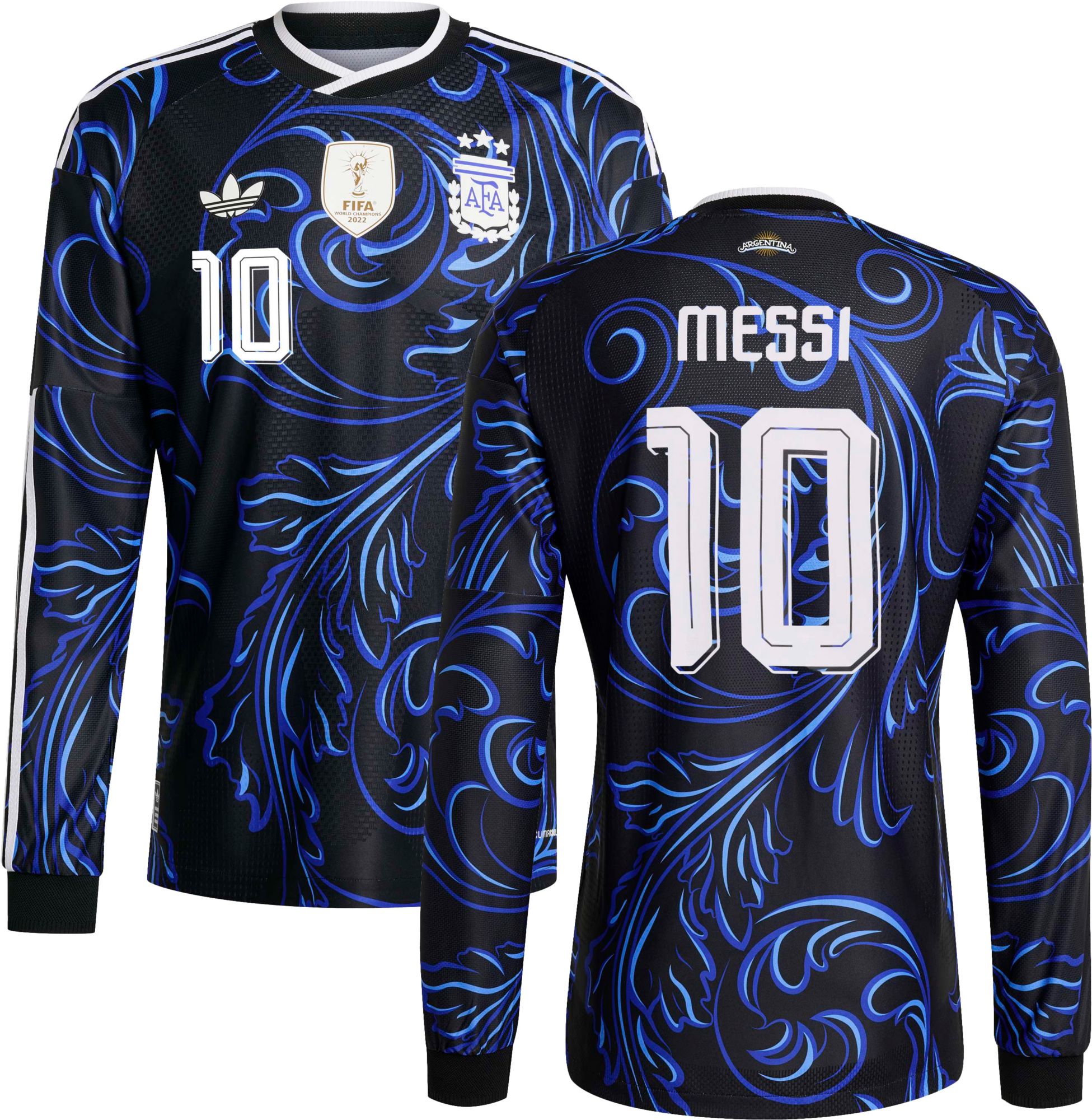 adidas Adult Argentina Lionel Messi #10 2026 Away Long Sleeve Authenti Jersey