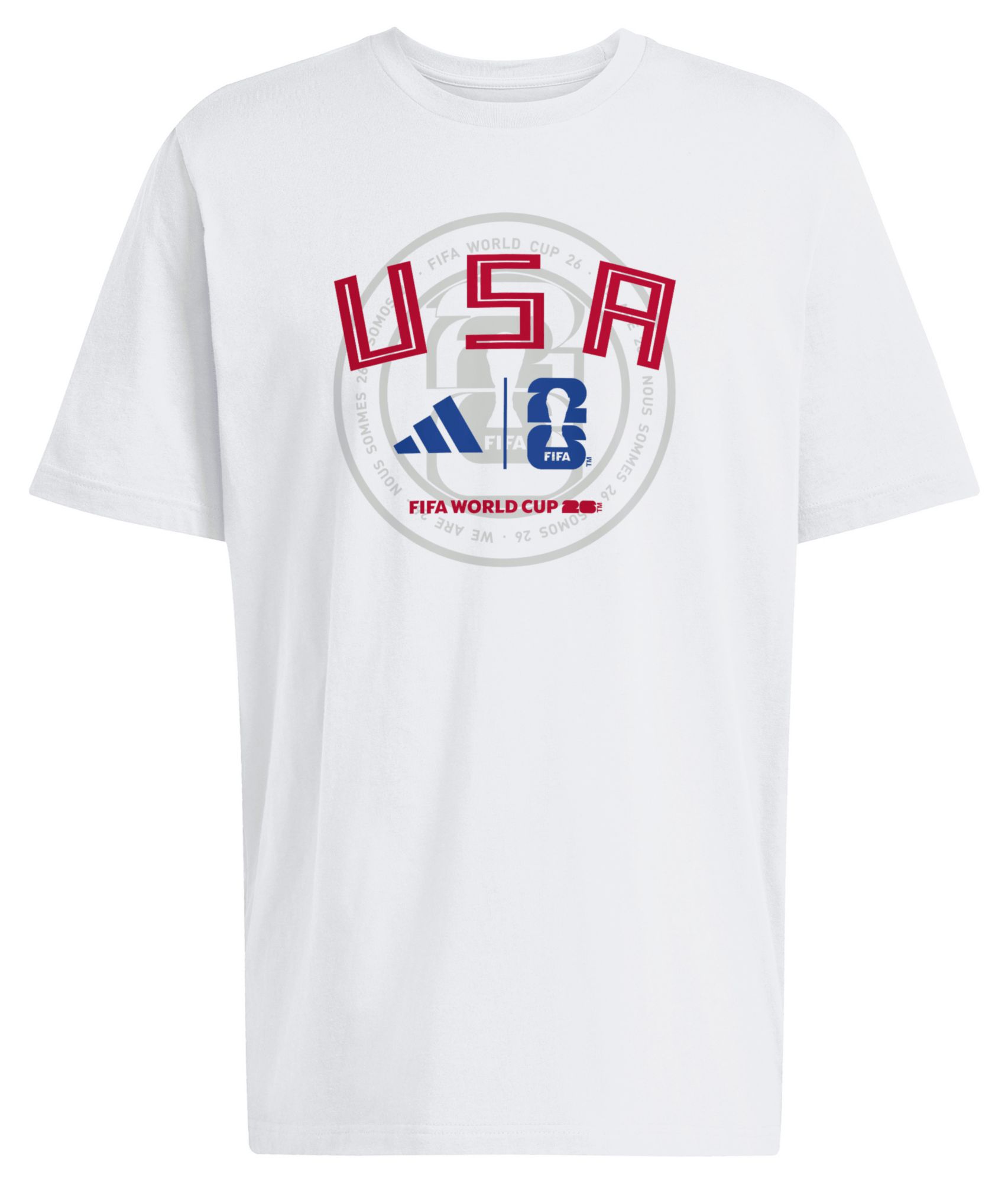adidas Adult USMNT White 2026 Qualifier T-Shirt