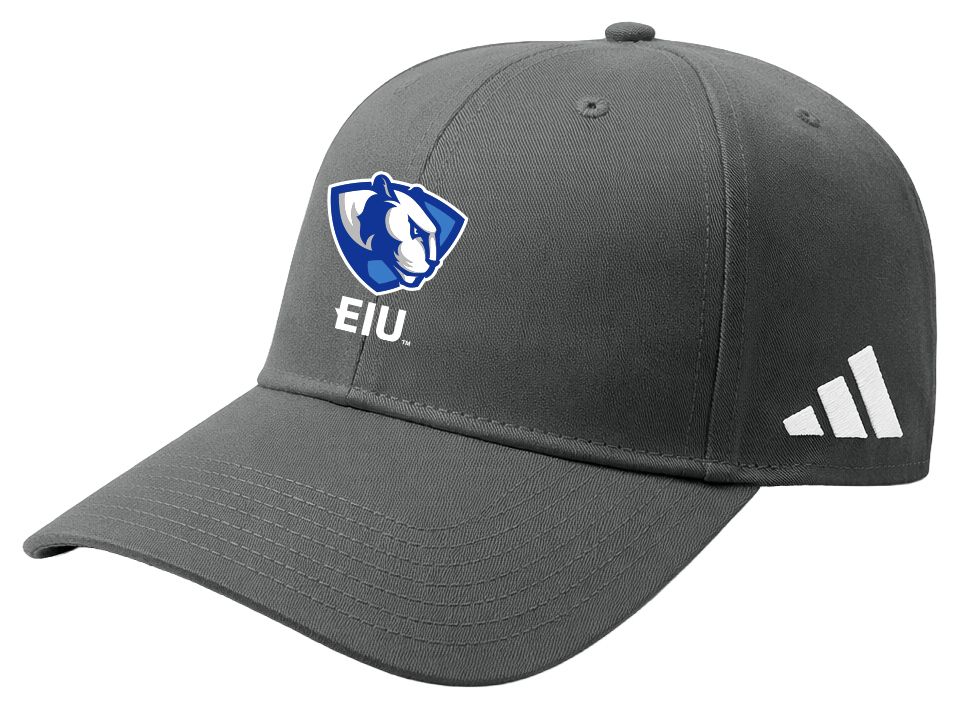 adidas Adult Eastern Illinois Panthers Grey Washed Slouch Adjustable Hat