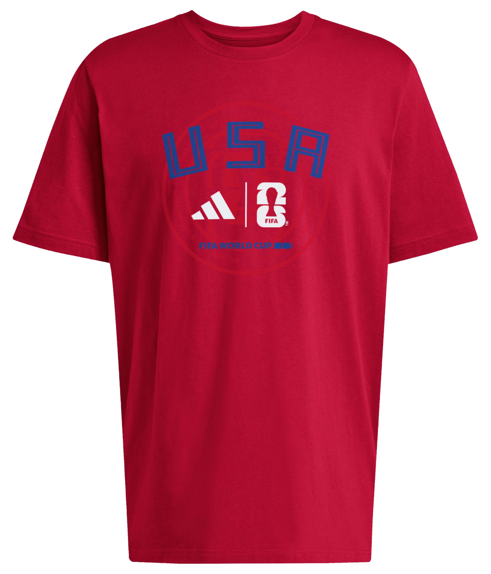adidas Adult USMNT Red 2026 Qualifier T-Shirt