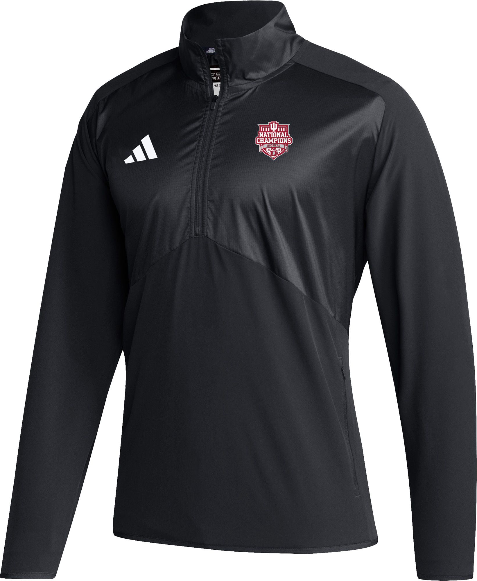 adidas Adult Indiana Hoosiers Sideline 2025-26 CFP National Champions Quarter-Zip