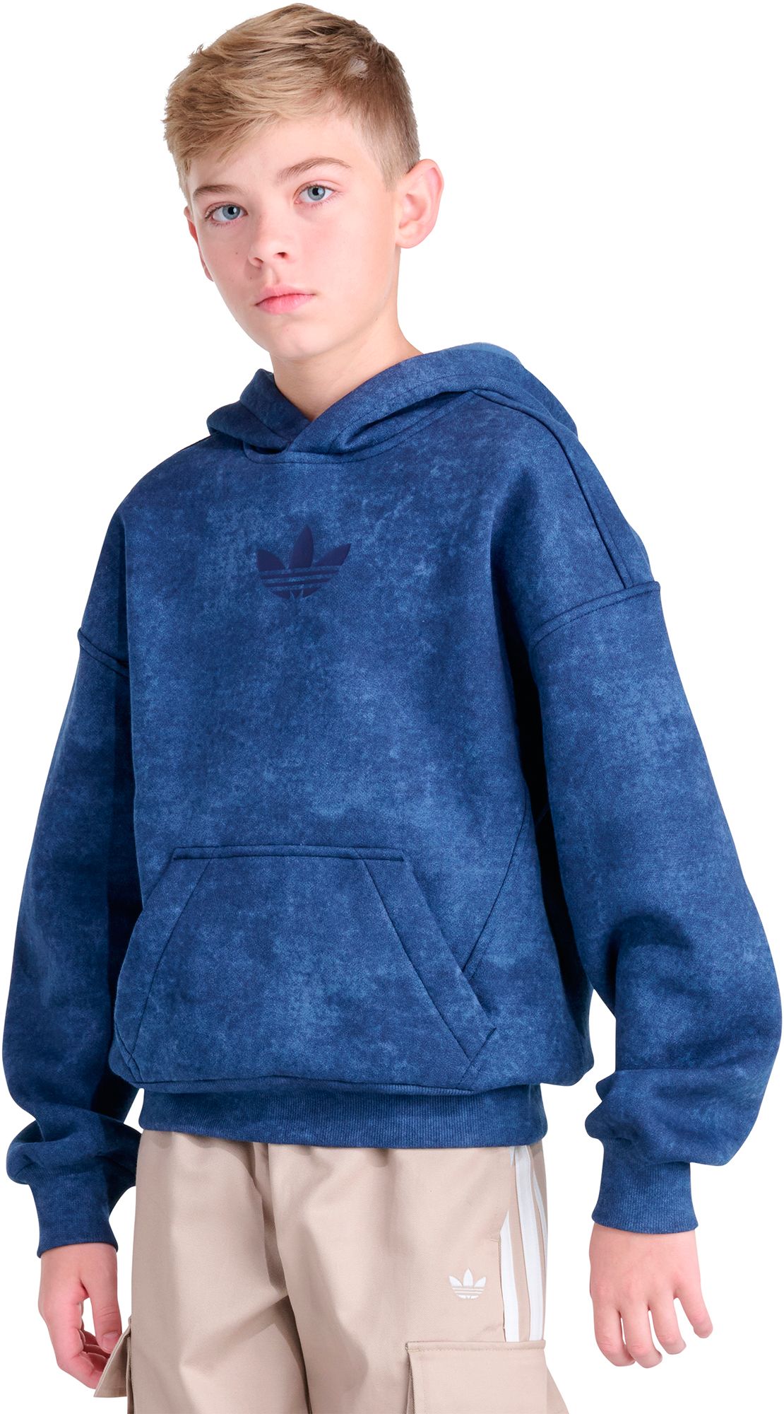 adidas Boys' Originals Trefoil Wash Hoodie