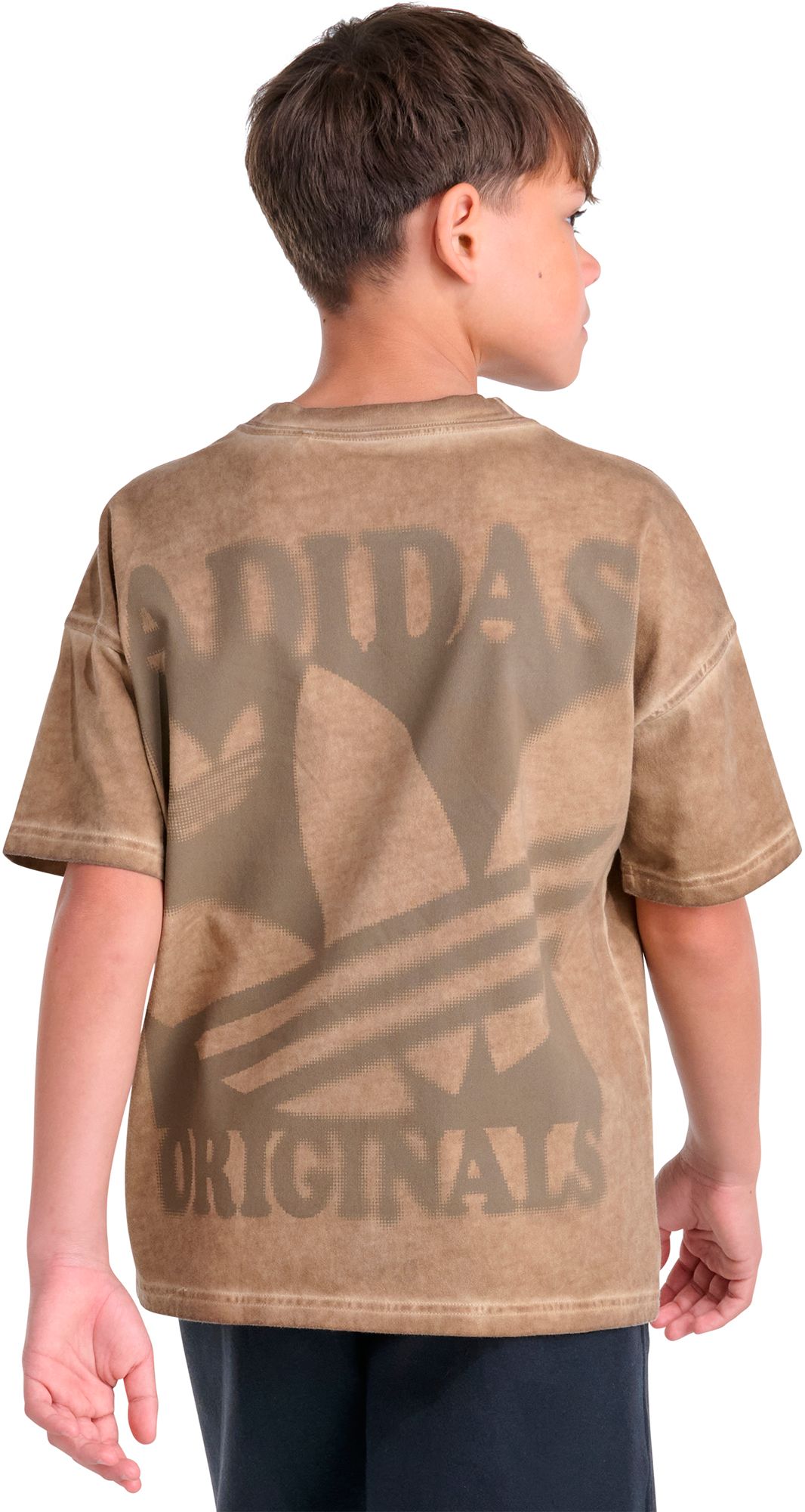 adidas Boys' Originals Logo Washed Graphic Tee