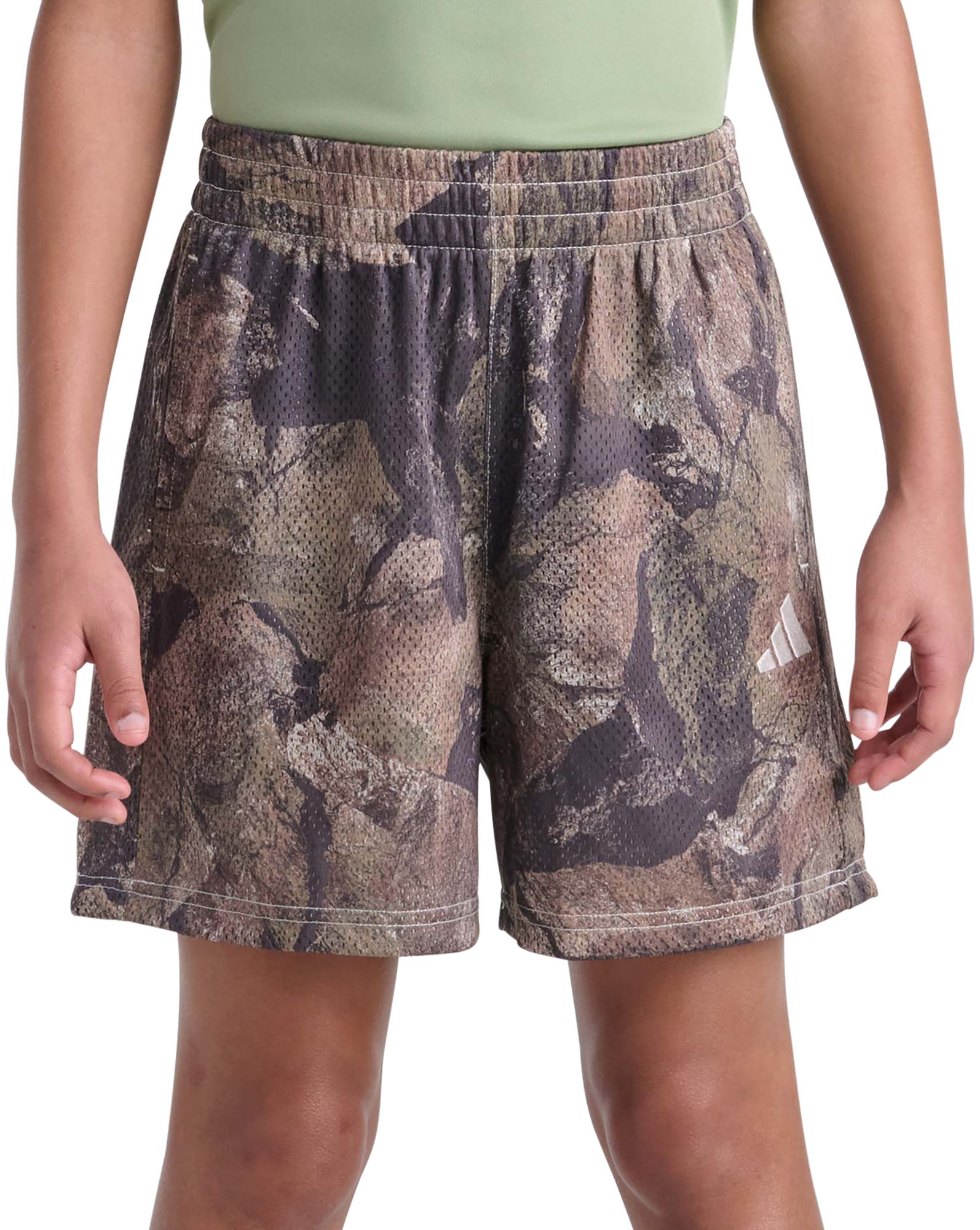 adidas Boys' Rock Camo Printed Short - Tan
