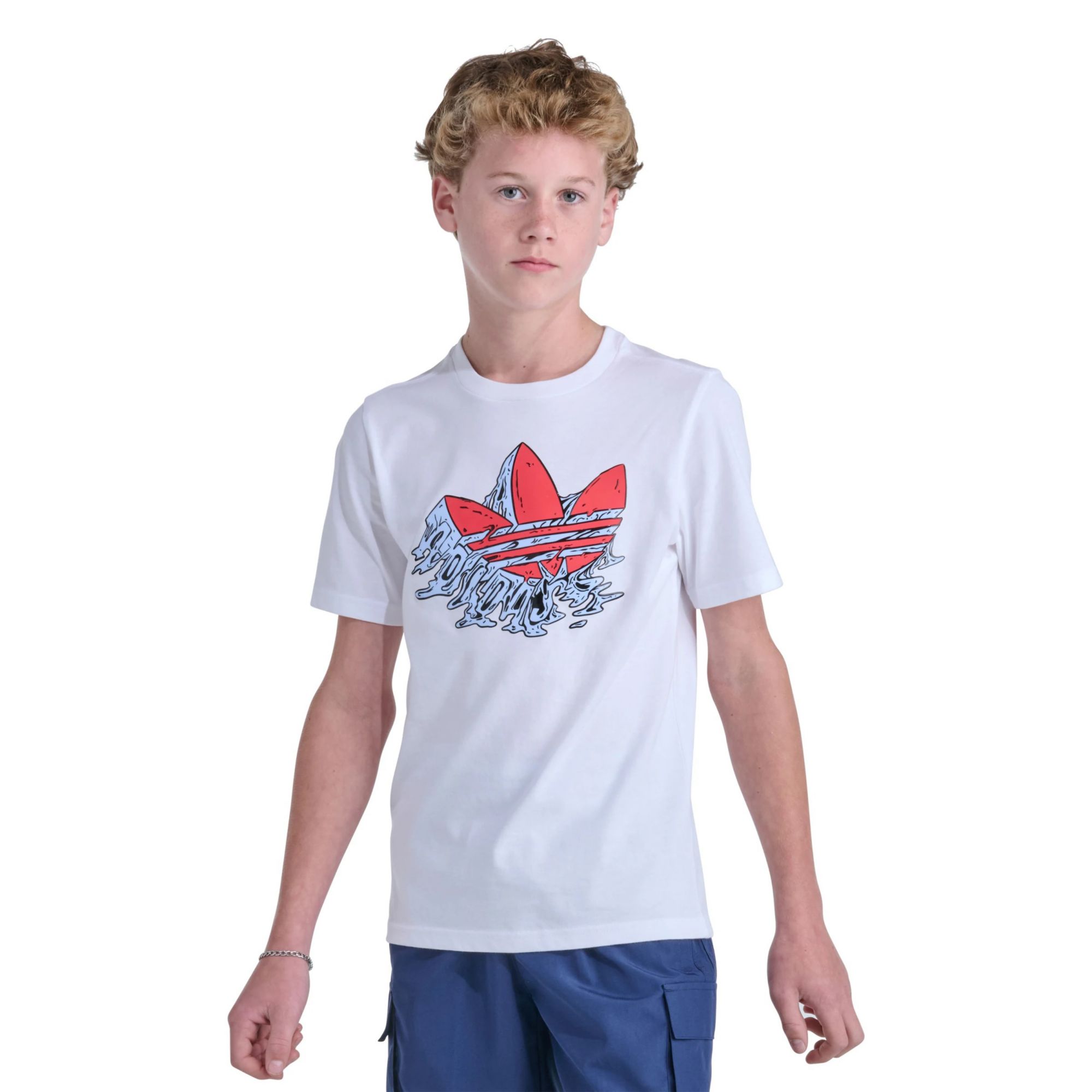 adidas Youth Originals Short Sleeve Gum Logo Graphic Tee