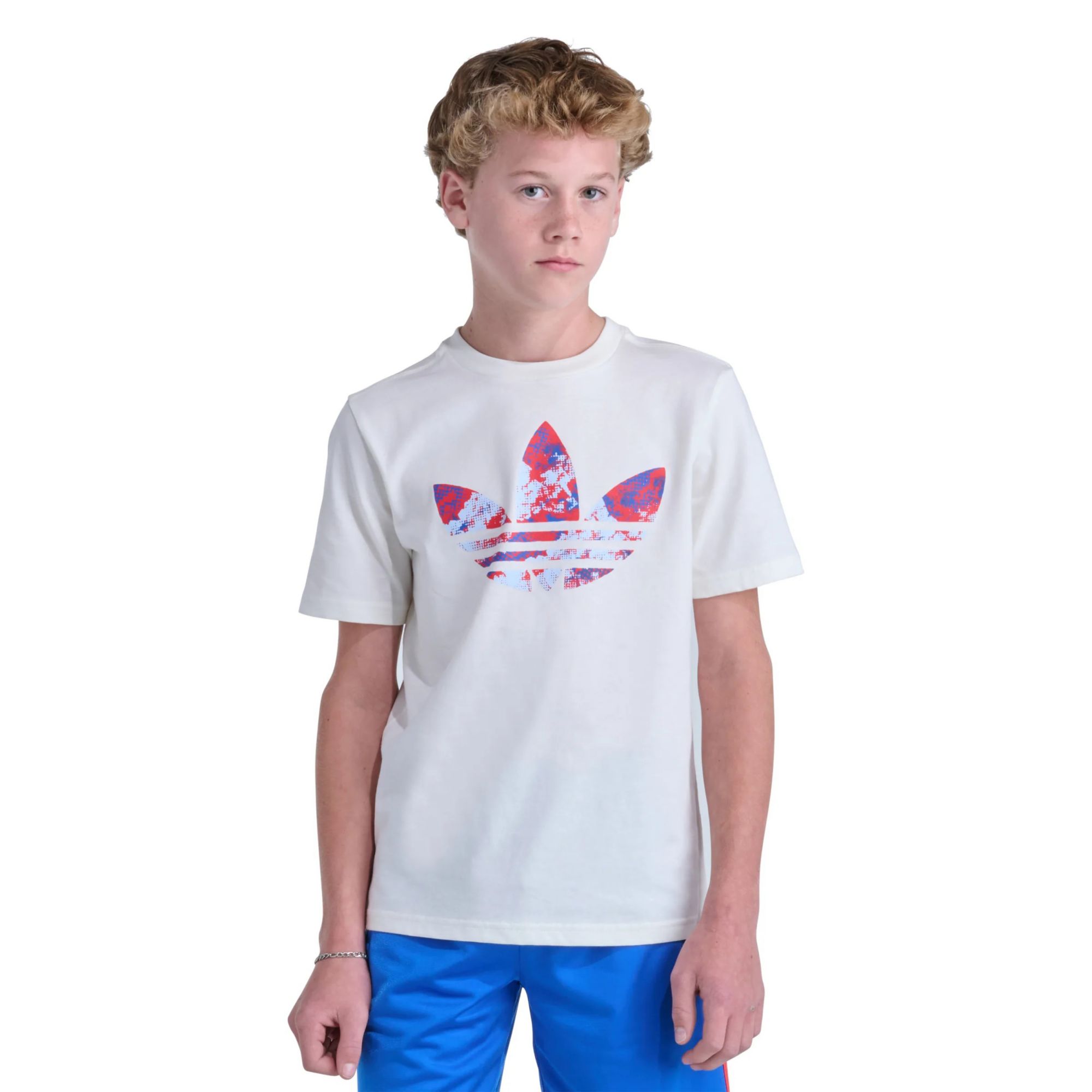 adidas Youth Originals Halftone Camo Logo Graphic Tee