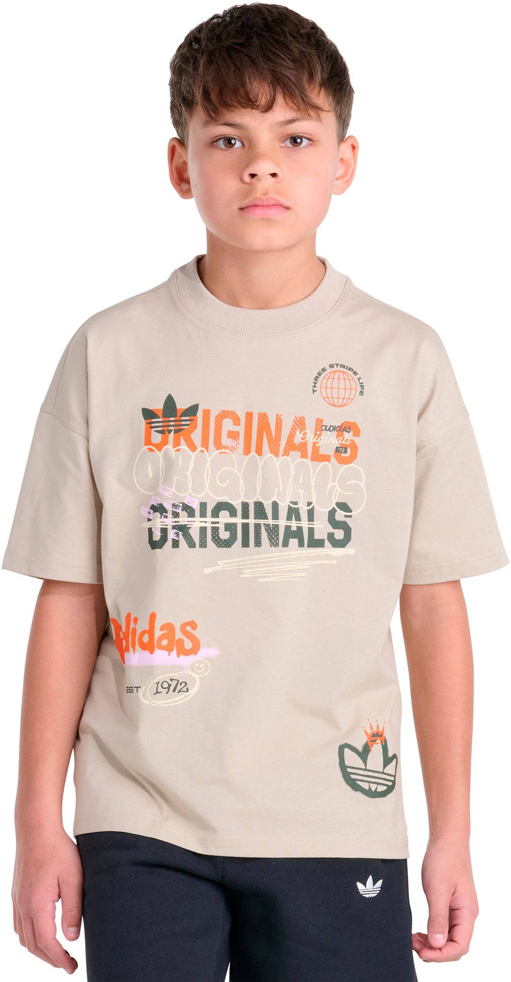 adidas Boys' Originals Street Skate Graphic Tee