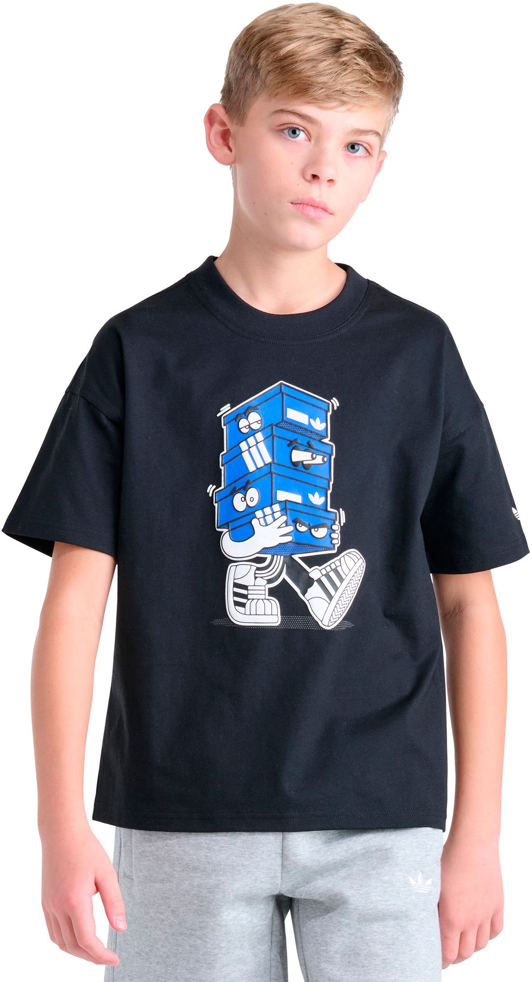 adidas Boys' Originals Shoe Box Graphic Tee