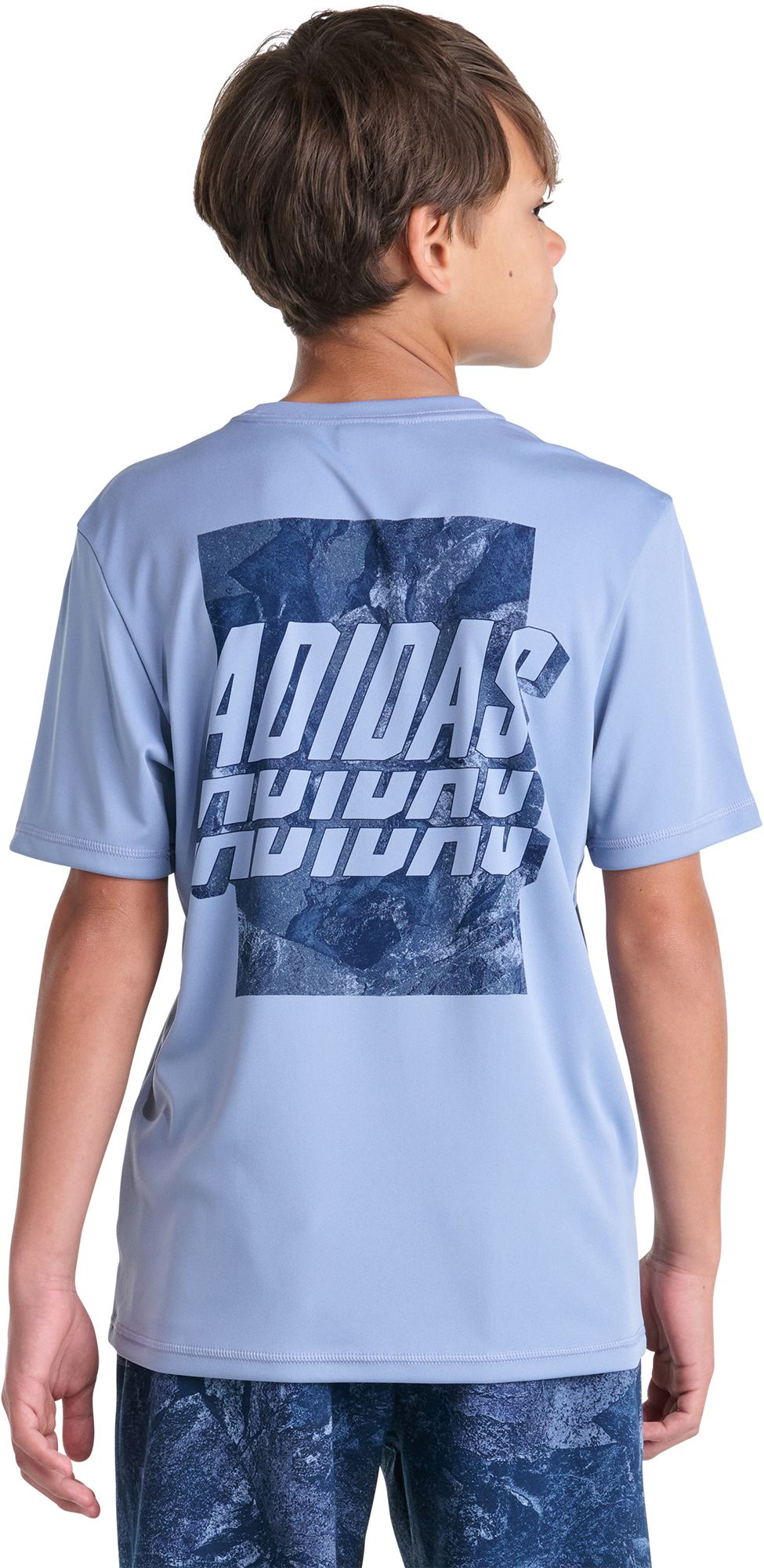adidas Boys' Rock Camo Poster Graphic Tee