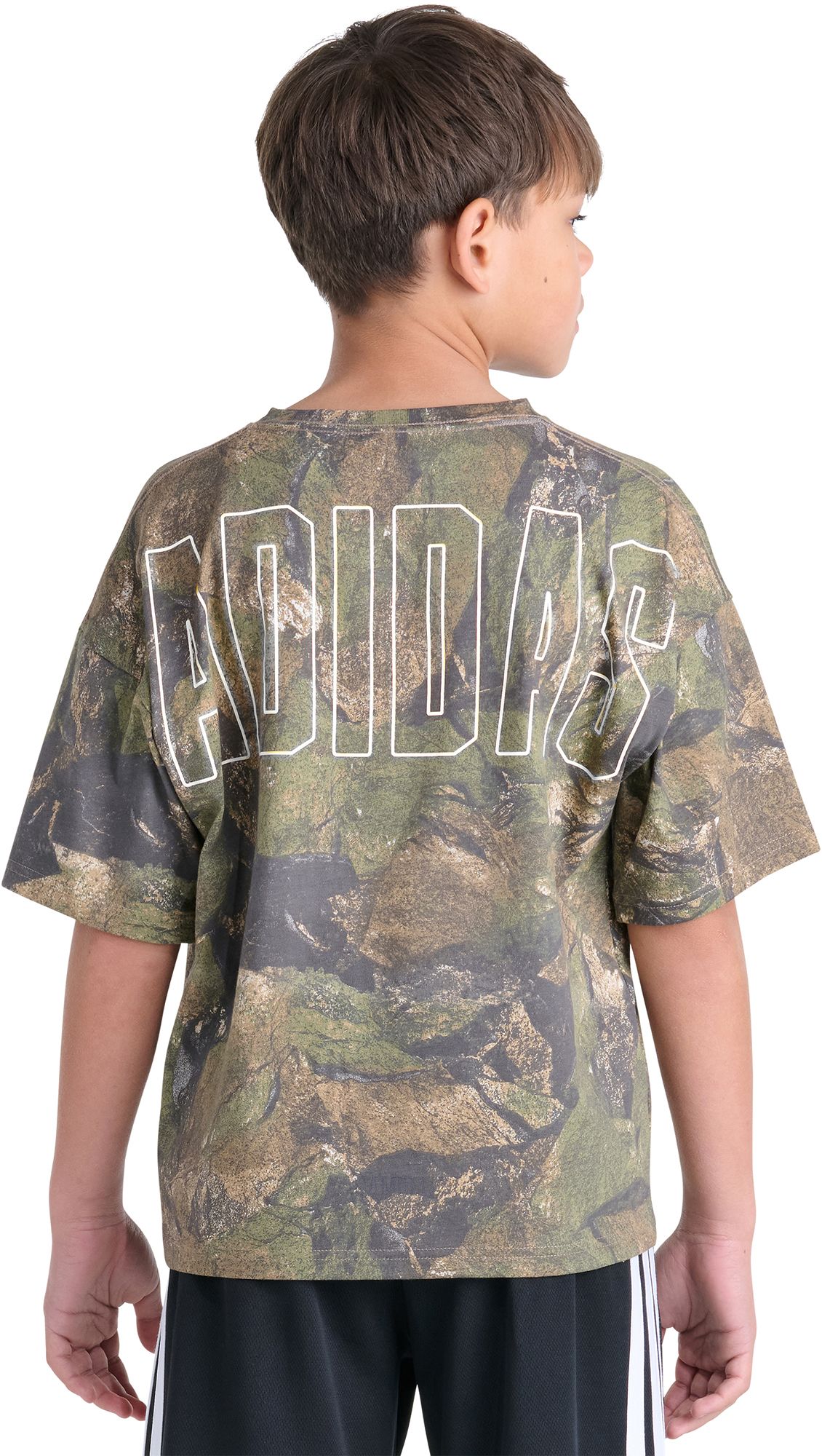 adidas Boys' Rock Camo Printed Tee