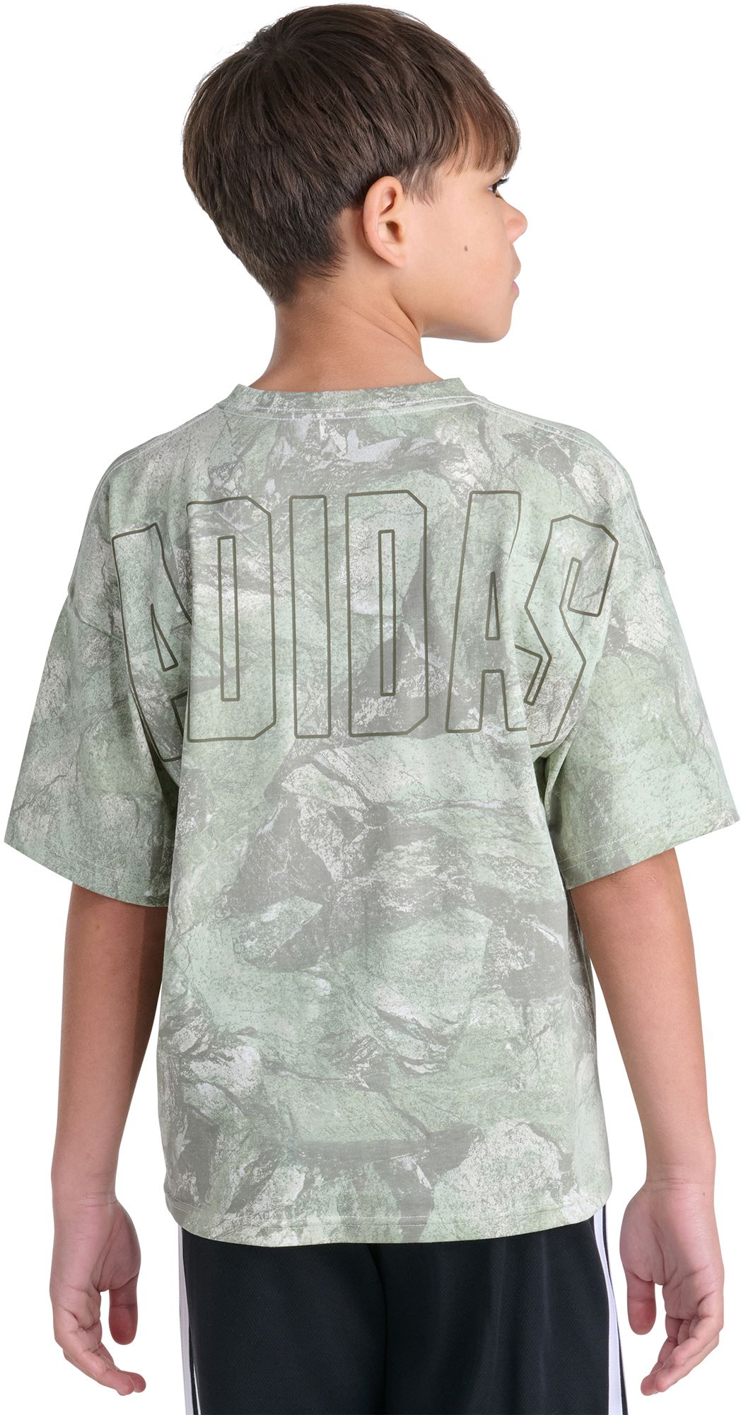 adidas Boys' Rock Camo Printed Tee