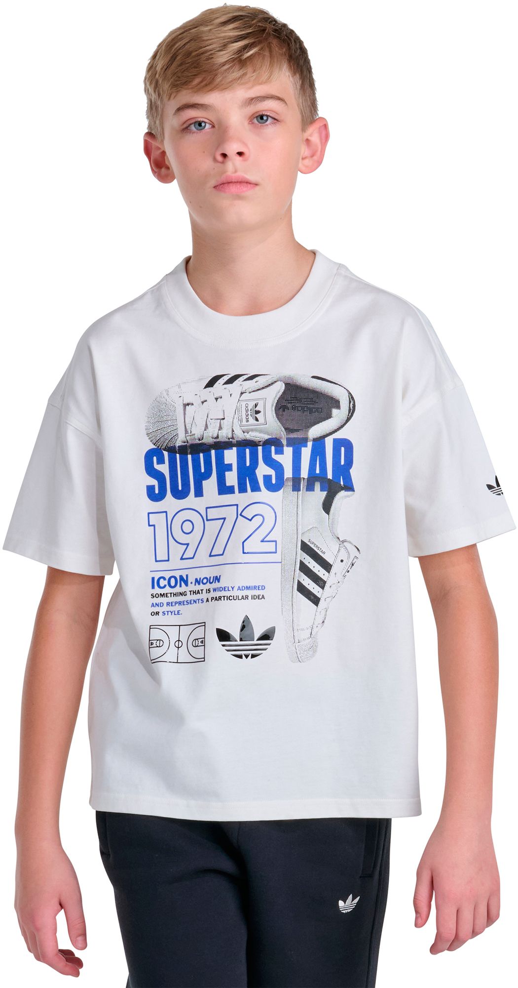 adidas Boys' Originals Superstar Poster Graphic Tee