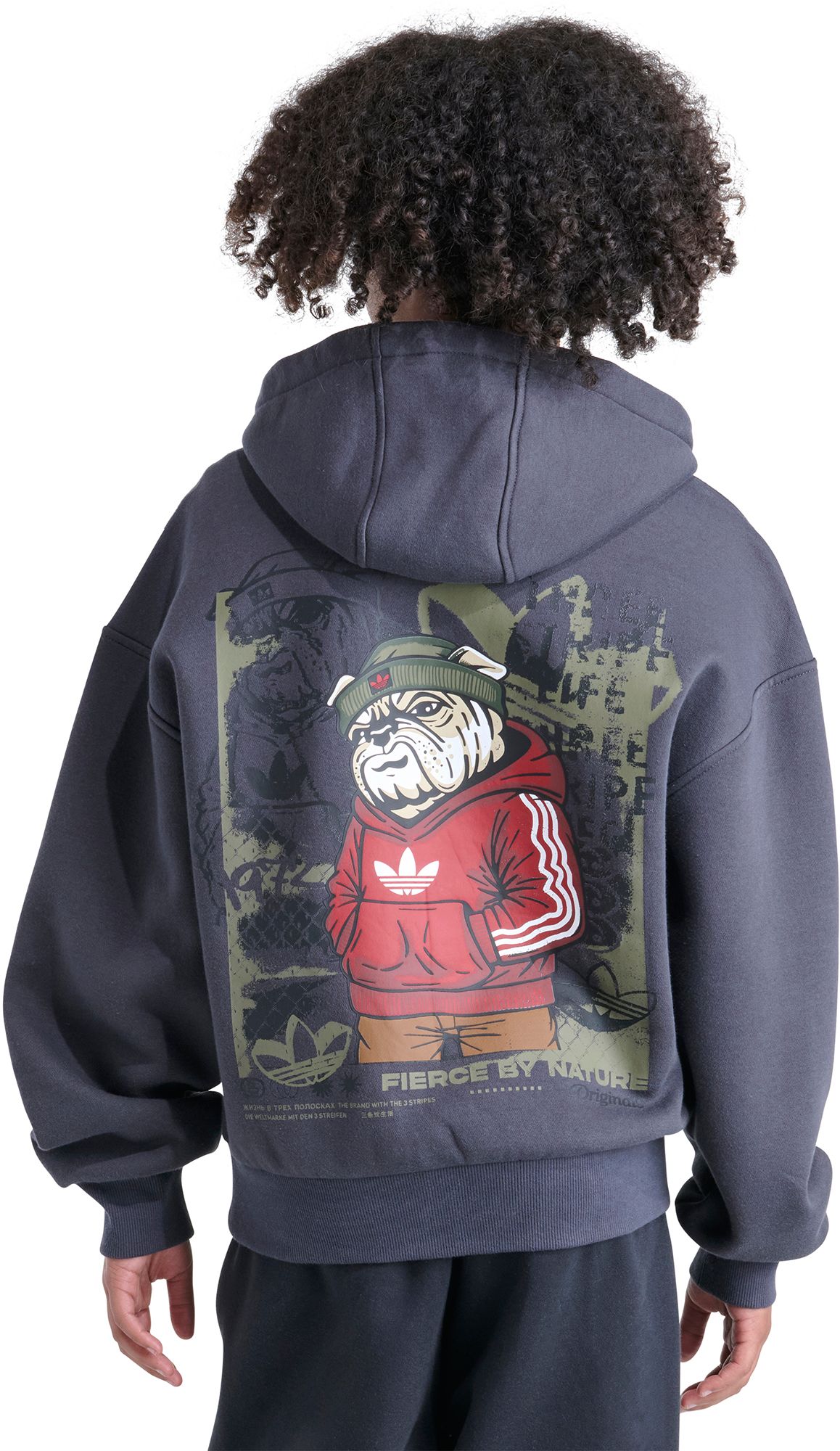 adidas Boys' Fierce By Nature Graphic Hoodie