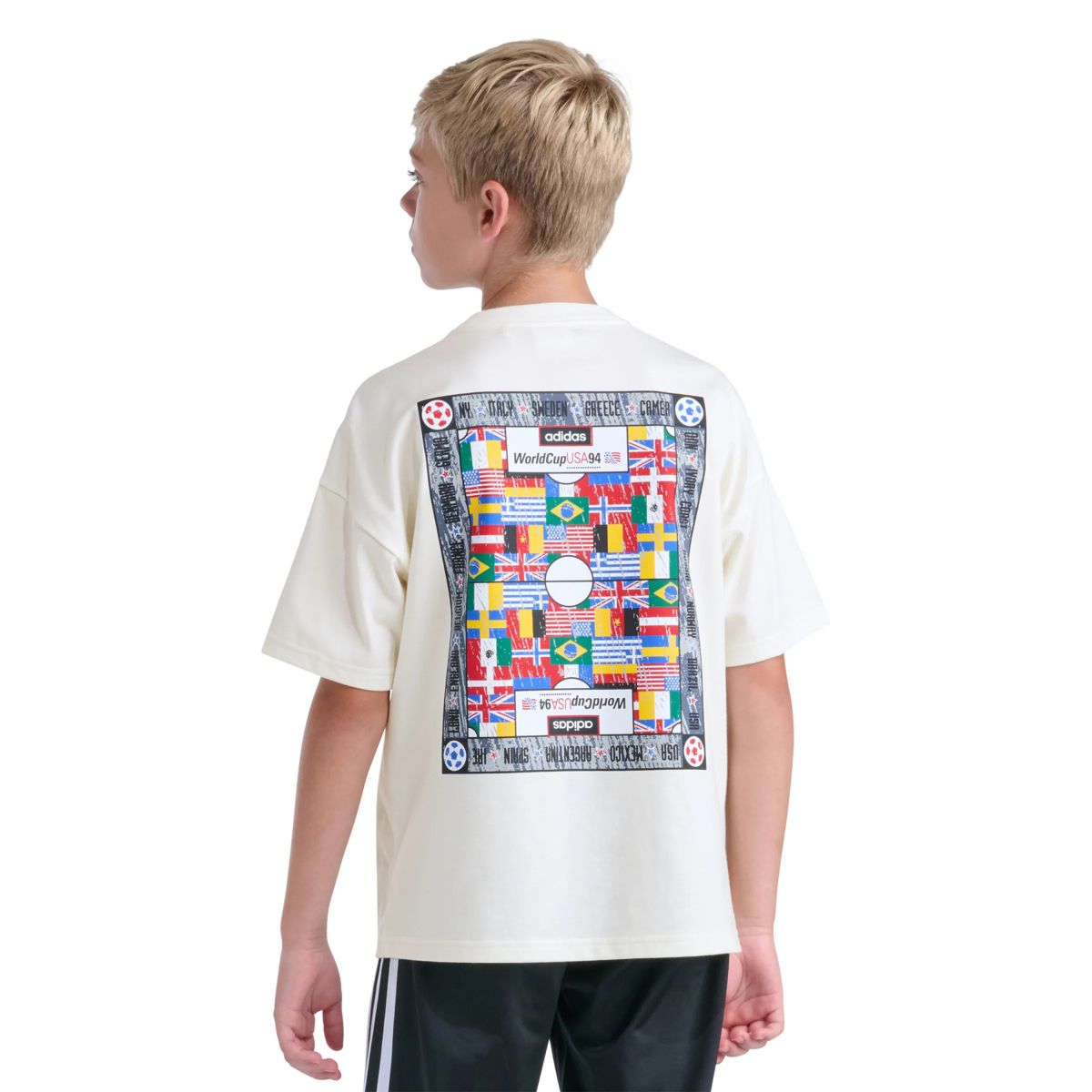 adidas Youth Originals Halftone Camo Logo Graphic Tee | Dick's
