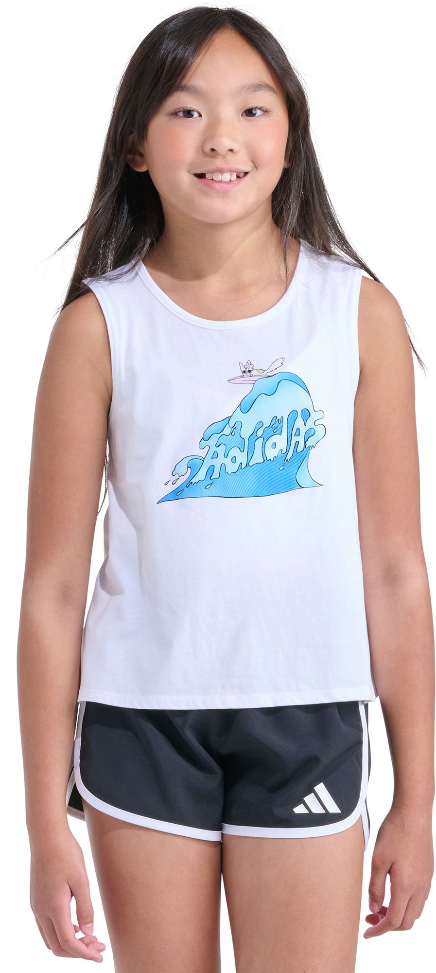 adidas Girls' Swing Back Vent Tank