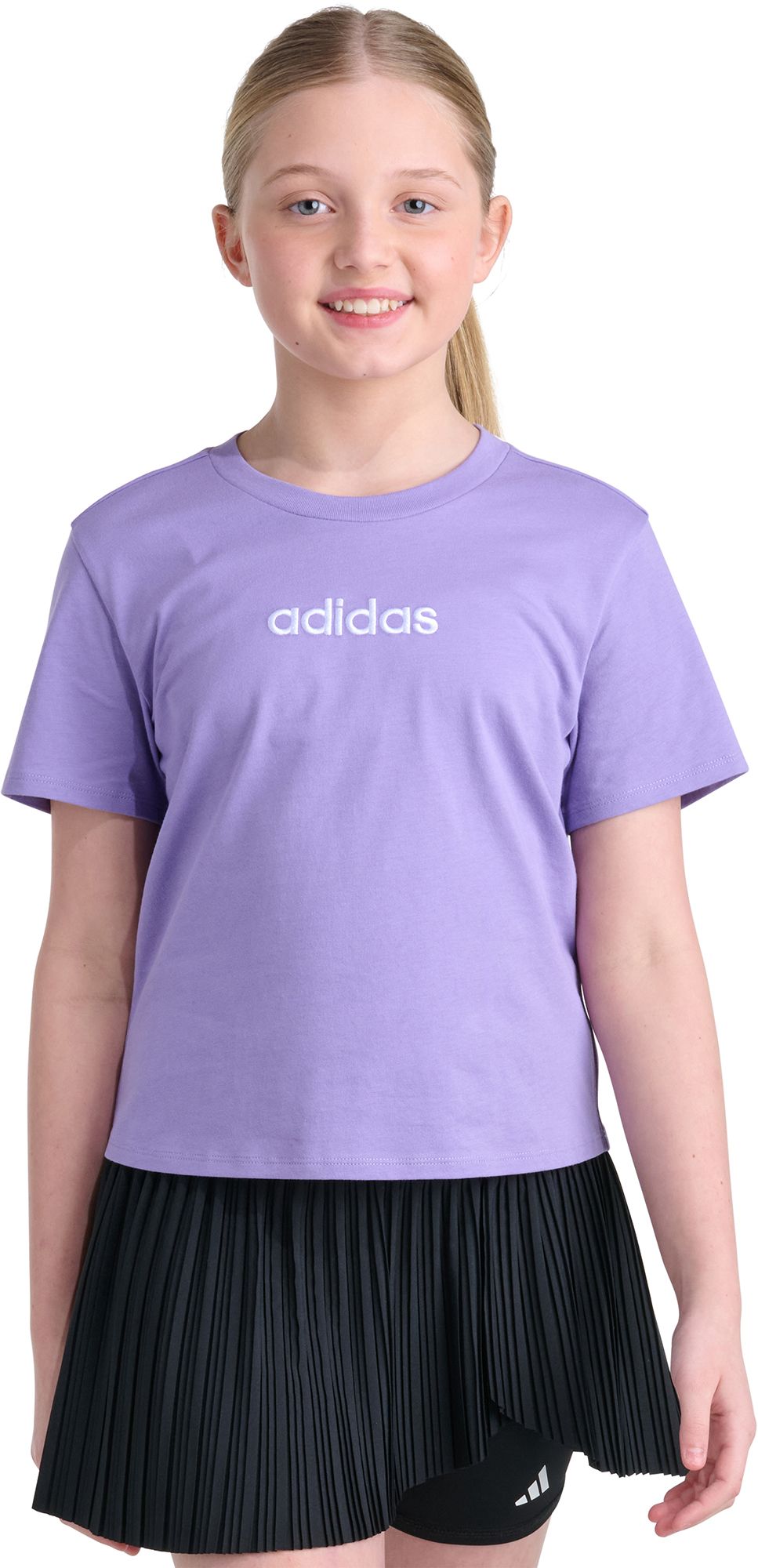 adidas Girls' Embroidered Tee