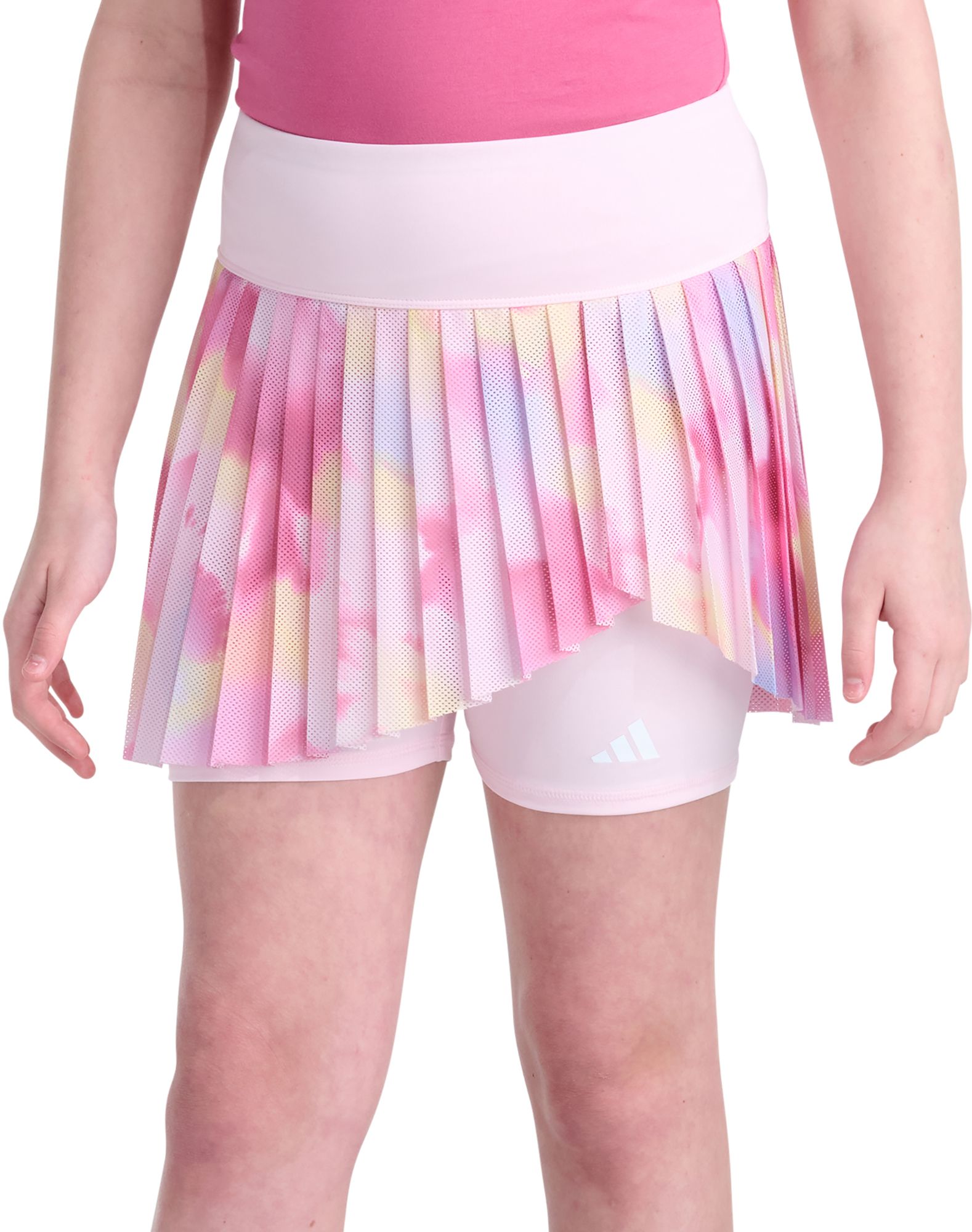 adidas Girls' Detached Waistband Printed Mesh Skort
