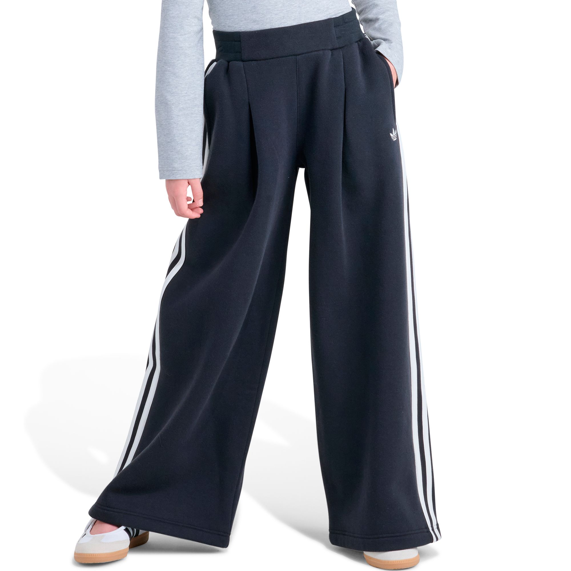 adidas Girls' Originals Pleated Fleece Pant
