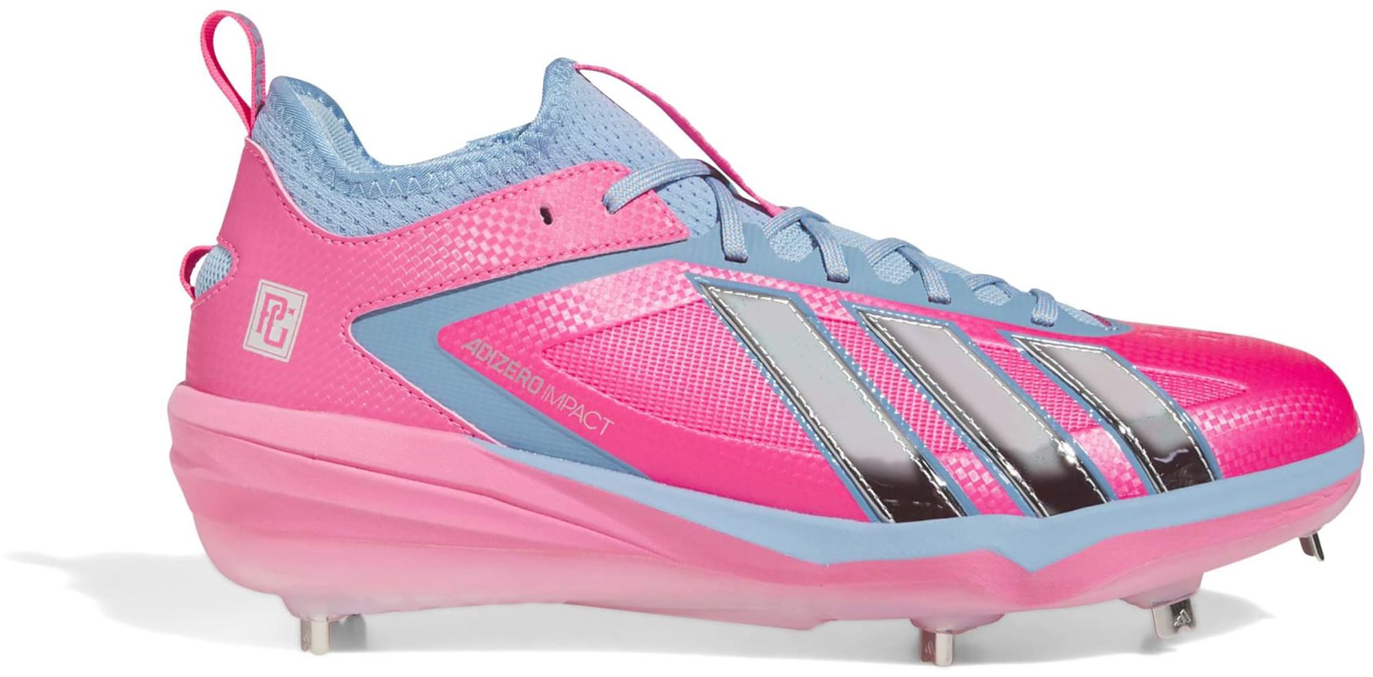 adidas Men's adizero Impact 3.0 Racing Team x Perfect Game Metal Baseball Cleats