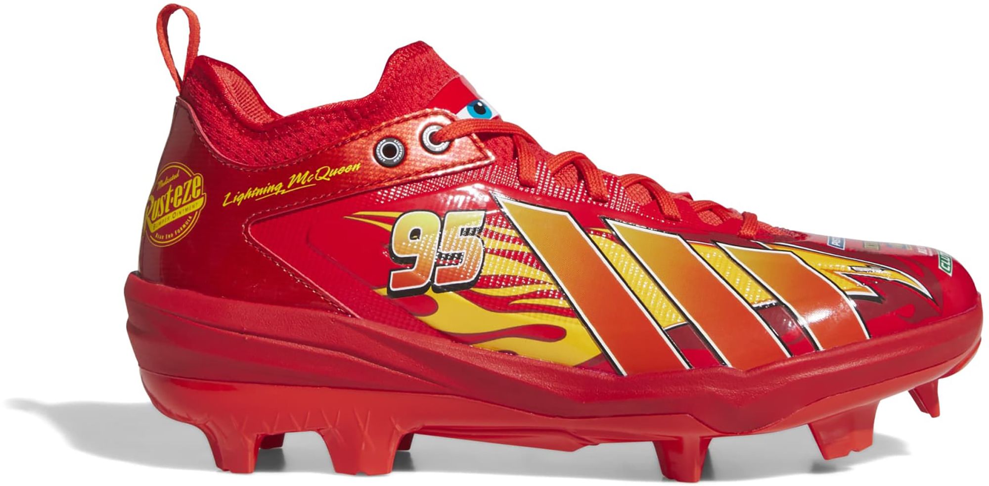 adidas x Pixar Cars Men's adizero Impact 3.0 Lightning McQueen TPU Baseball Cleats