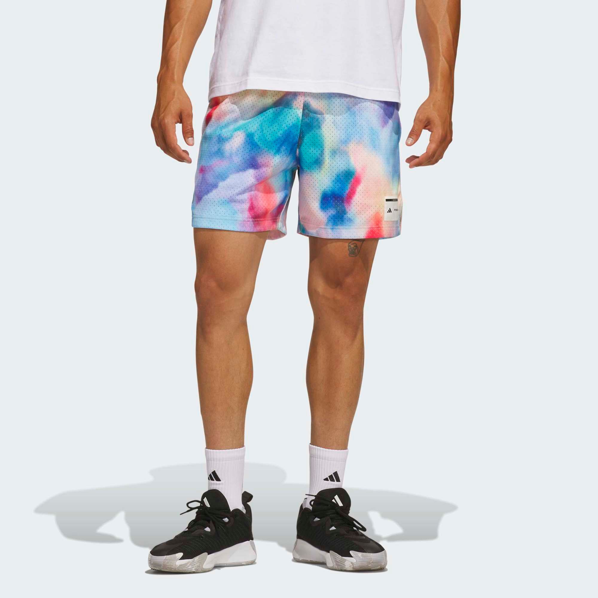 adidas Men's Ryoko Rain Water Color Short, Medium, Frozen Blue