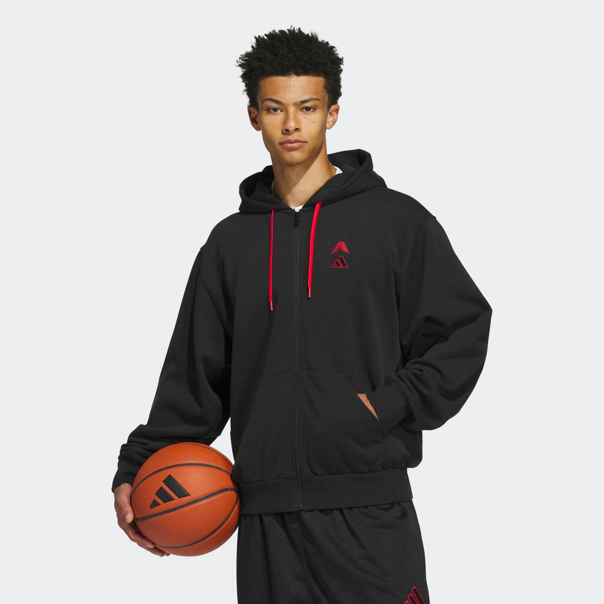 adidas Men's Anthony Edwards Foundation Full Zip Hoodie
