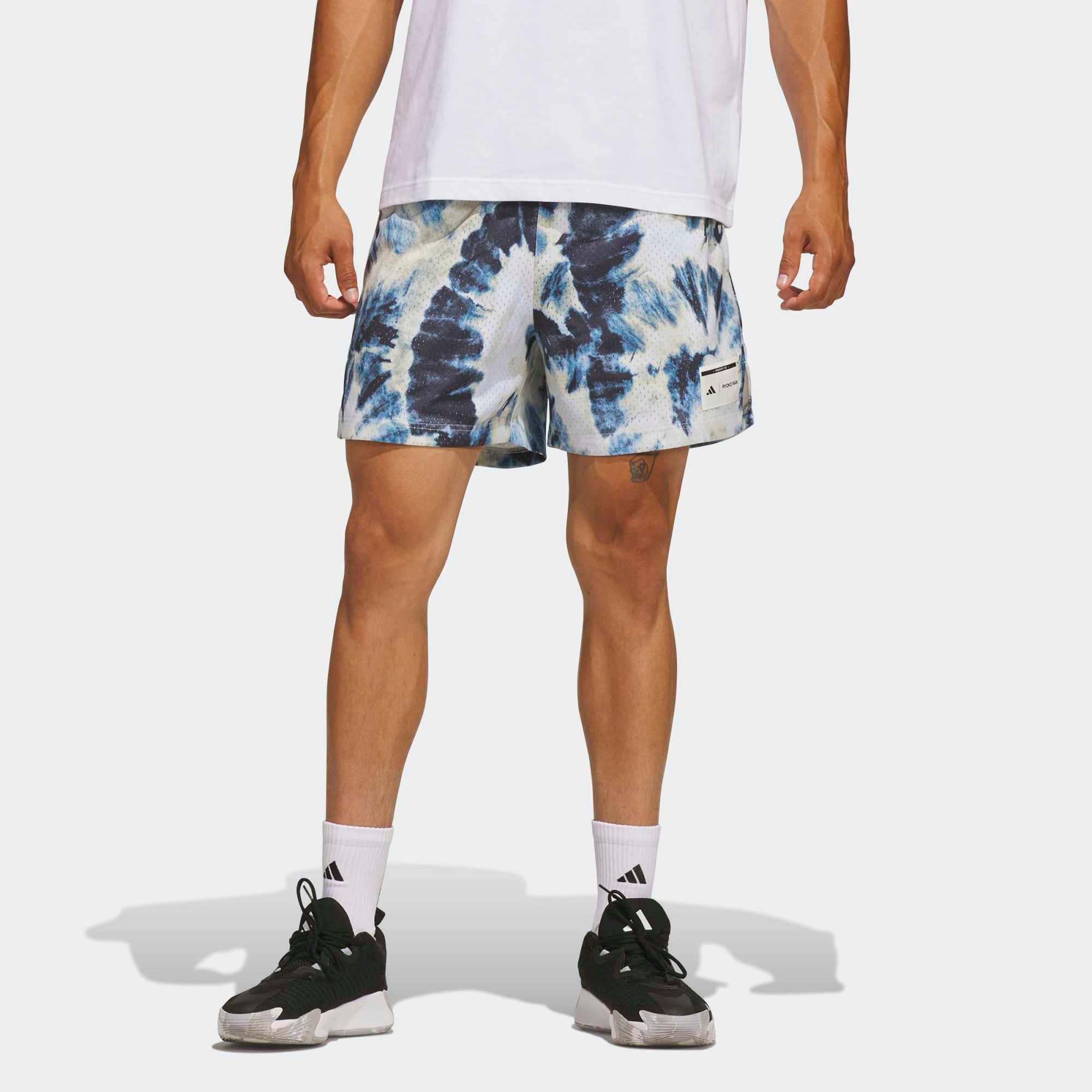 adidas Men's Ryoko Rain Tie Dye Short, Medium, Dark Blue