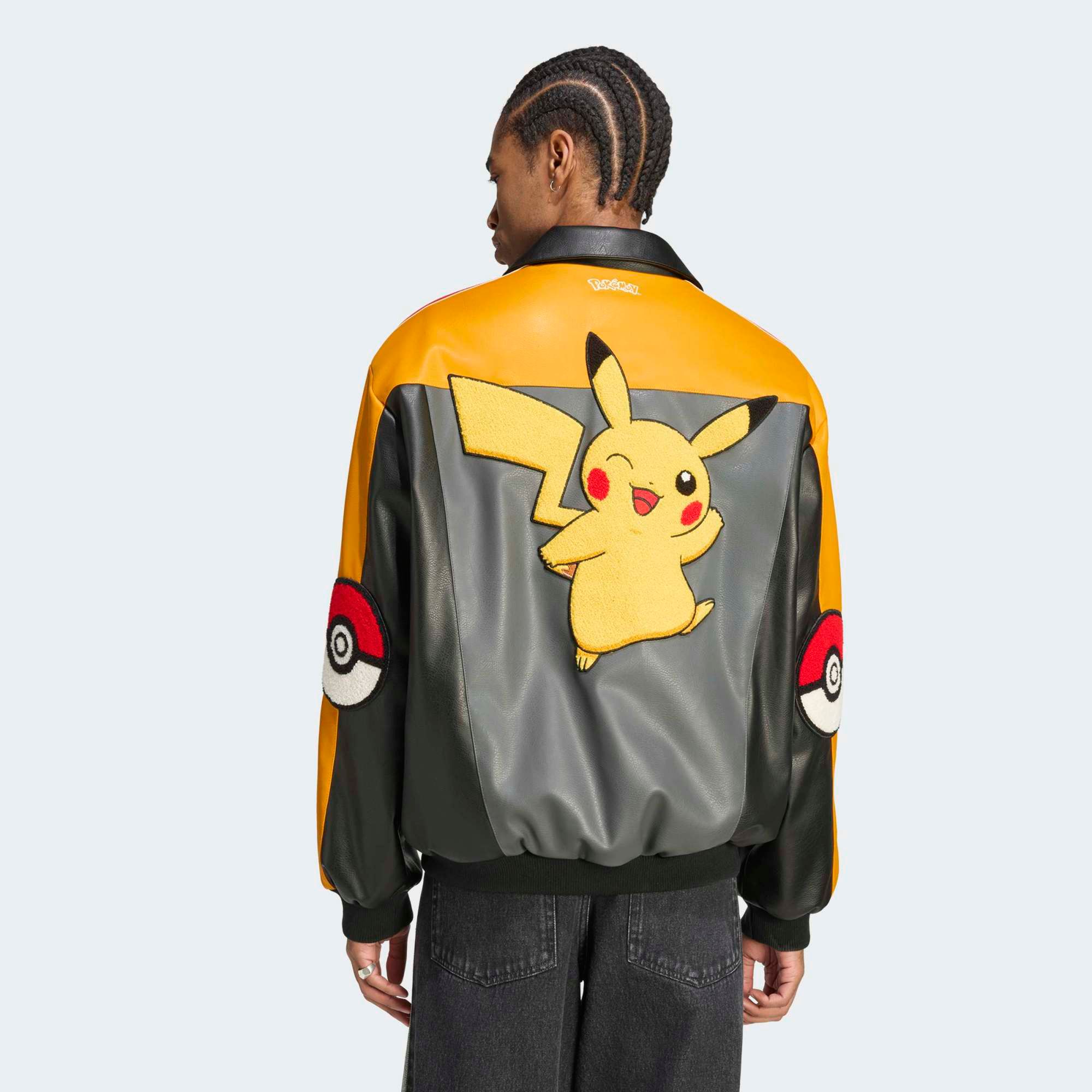 adidas Originals Men's Pikachu Pokemon 8 Ball Jacket