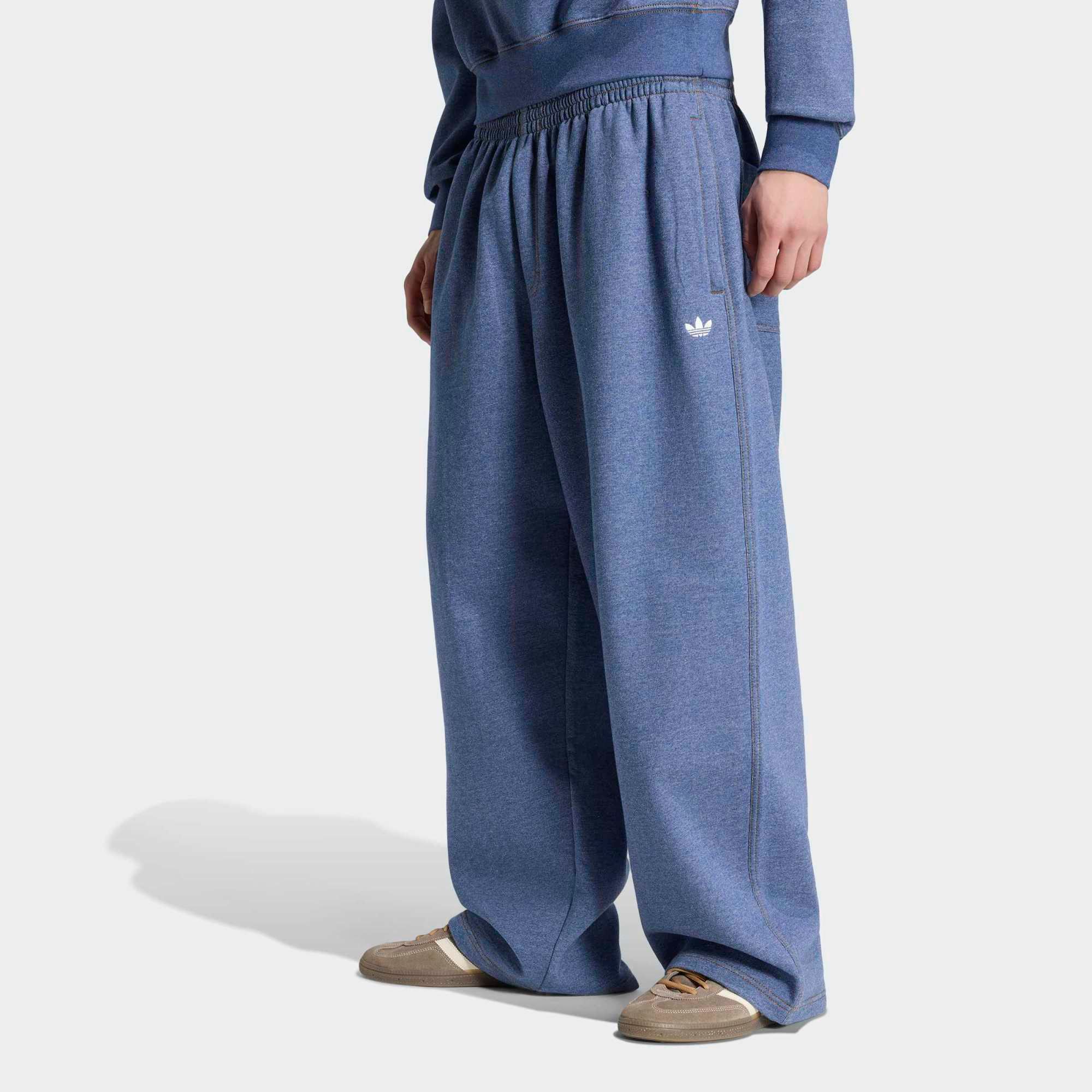 adidas Originals Men's Trefoil Essentials Melange Baggy Open Hem Joggers