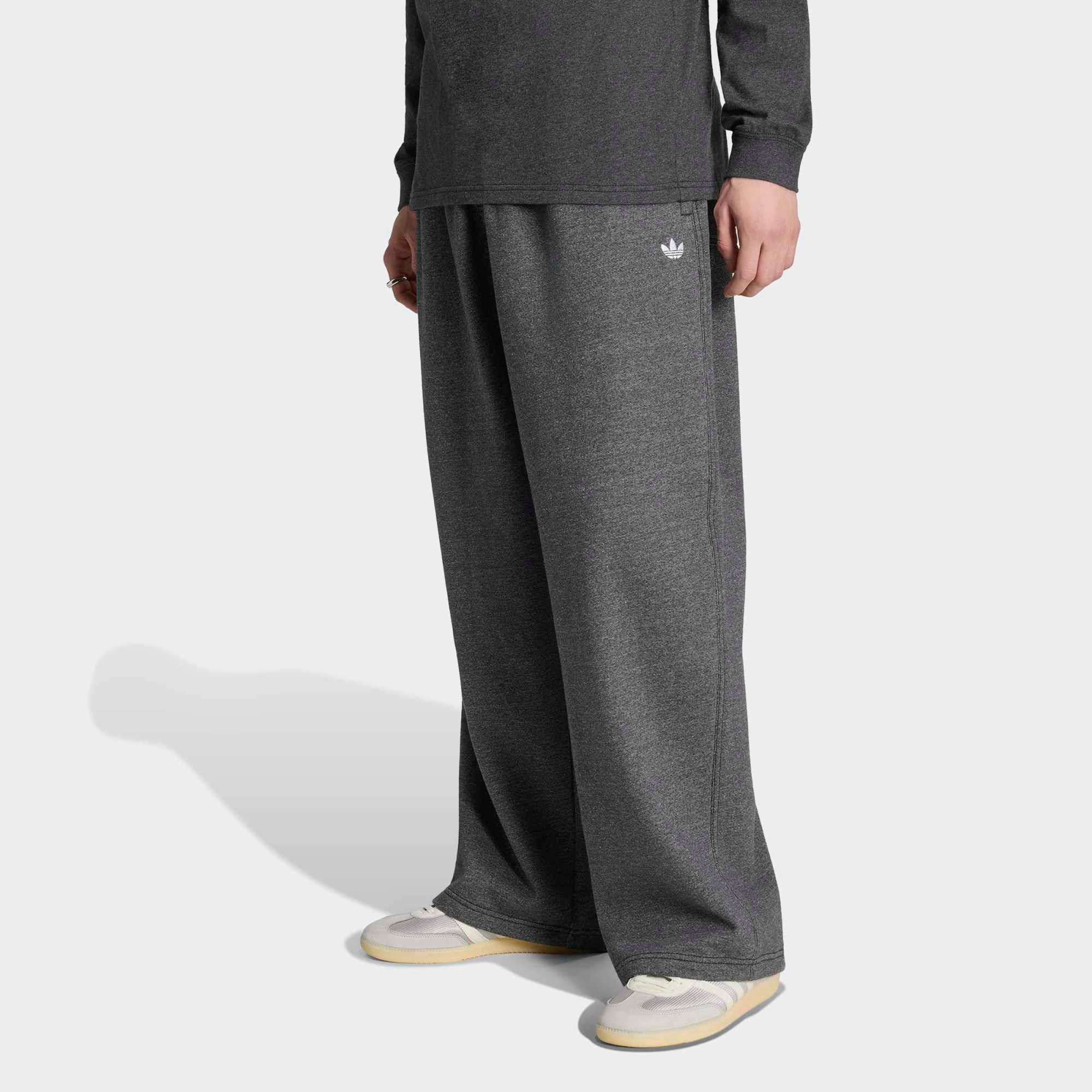 adidas Originals Men's Trefoil Essentials Melange Baggy Open Hem Joggers