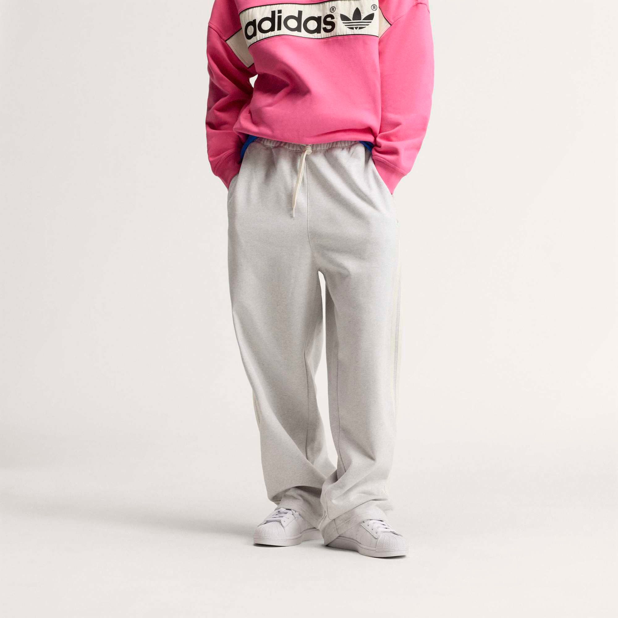 adidas adiSignature 3 Stripes Open Hem Sweatpants