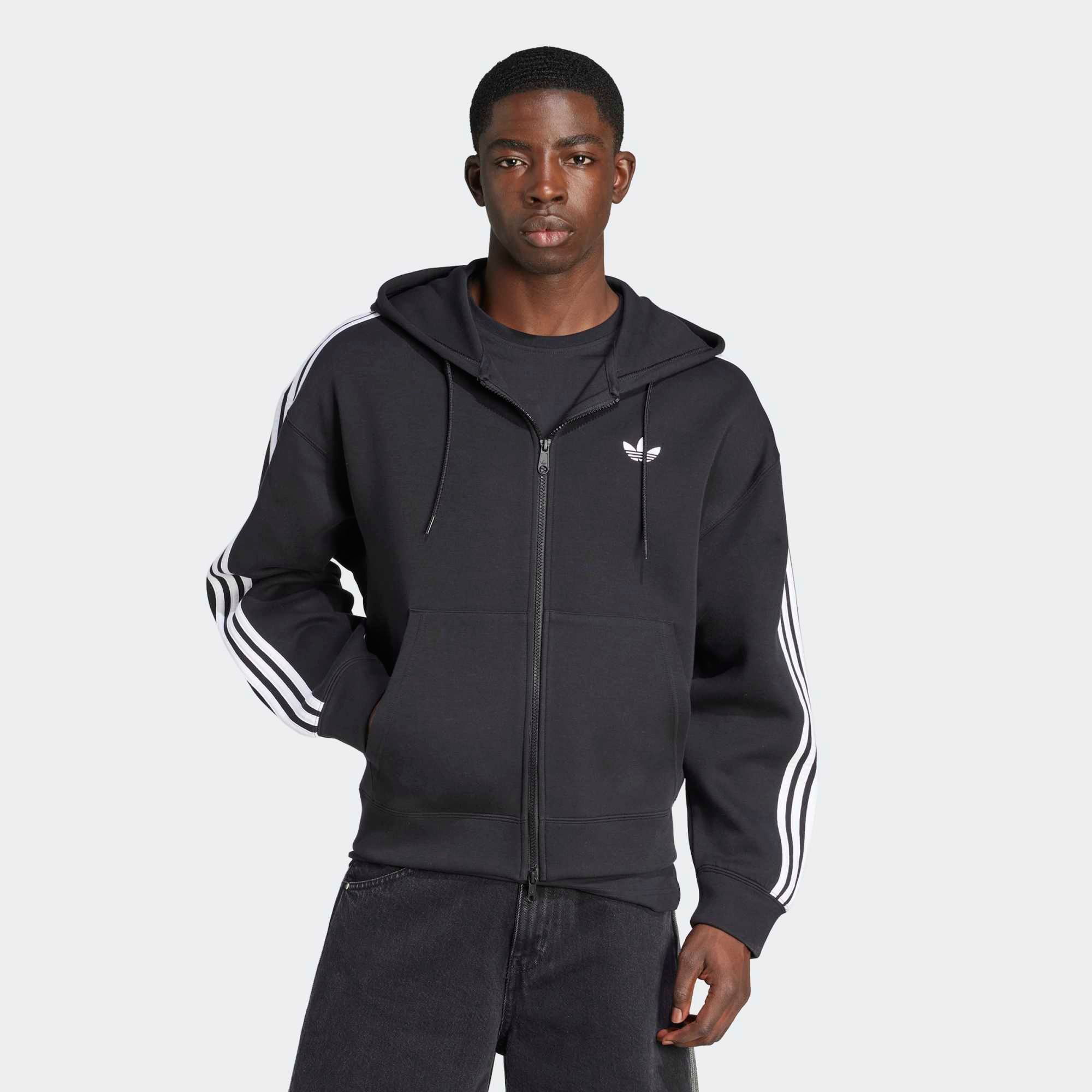 adidas Men's Adicolor Oversized Full-Zip Hoodie