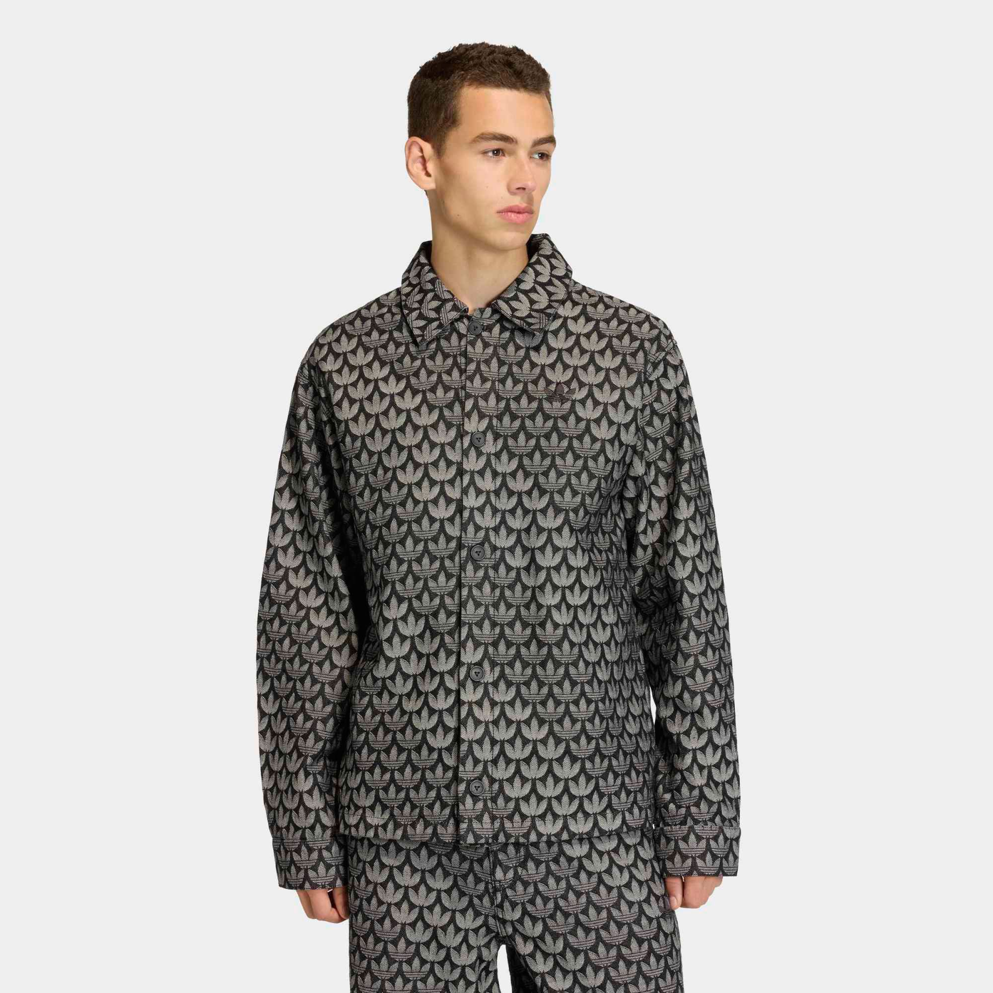 adidas Men's Denim Monogram Shirt