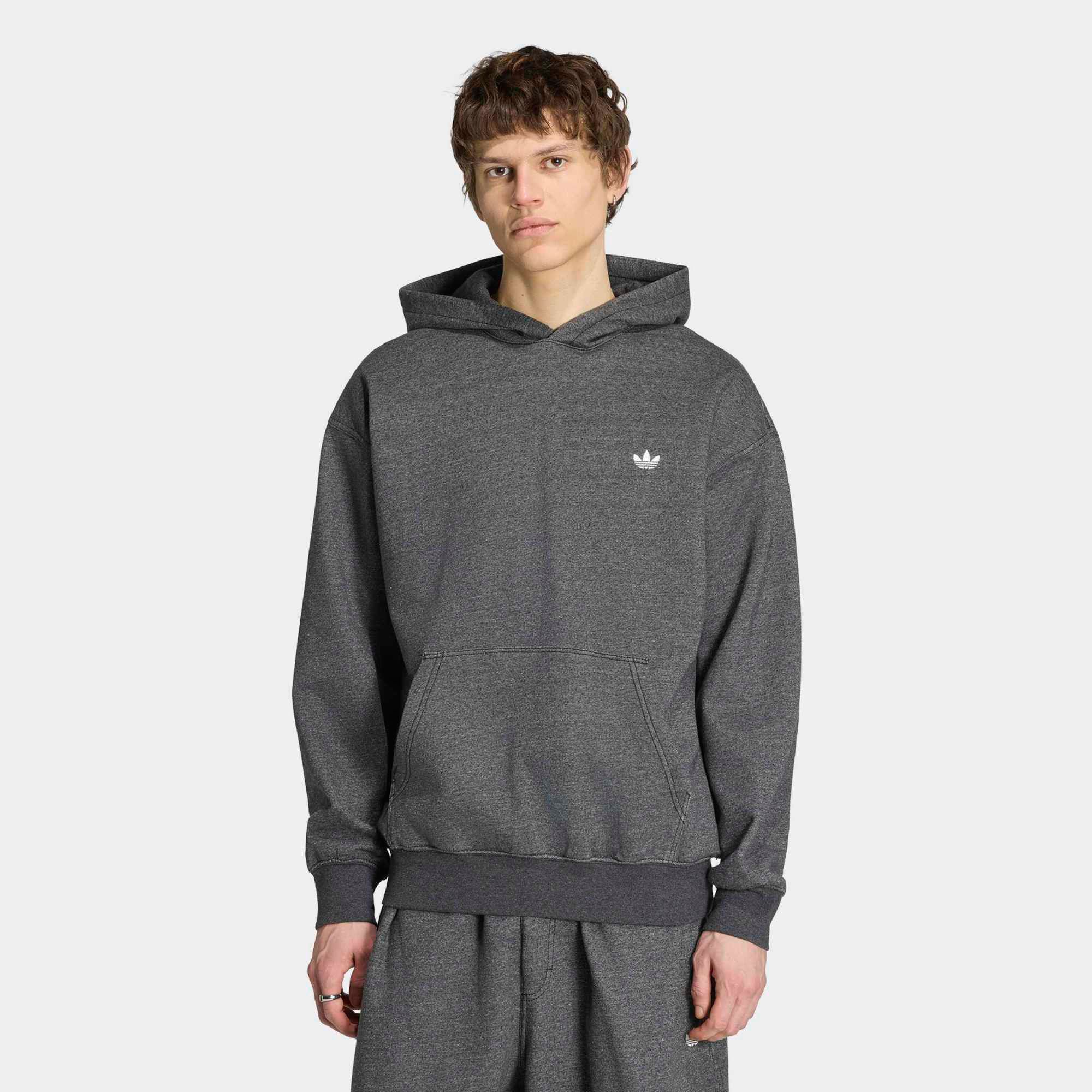 adidas Originals Men's Trefoil Essentials Melange Loose Hoodie