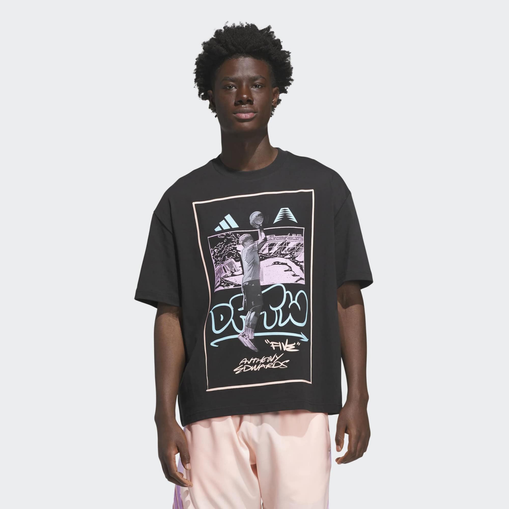 adidas Originals Men's Anthony Edwards Dftw Anime Tee