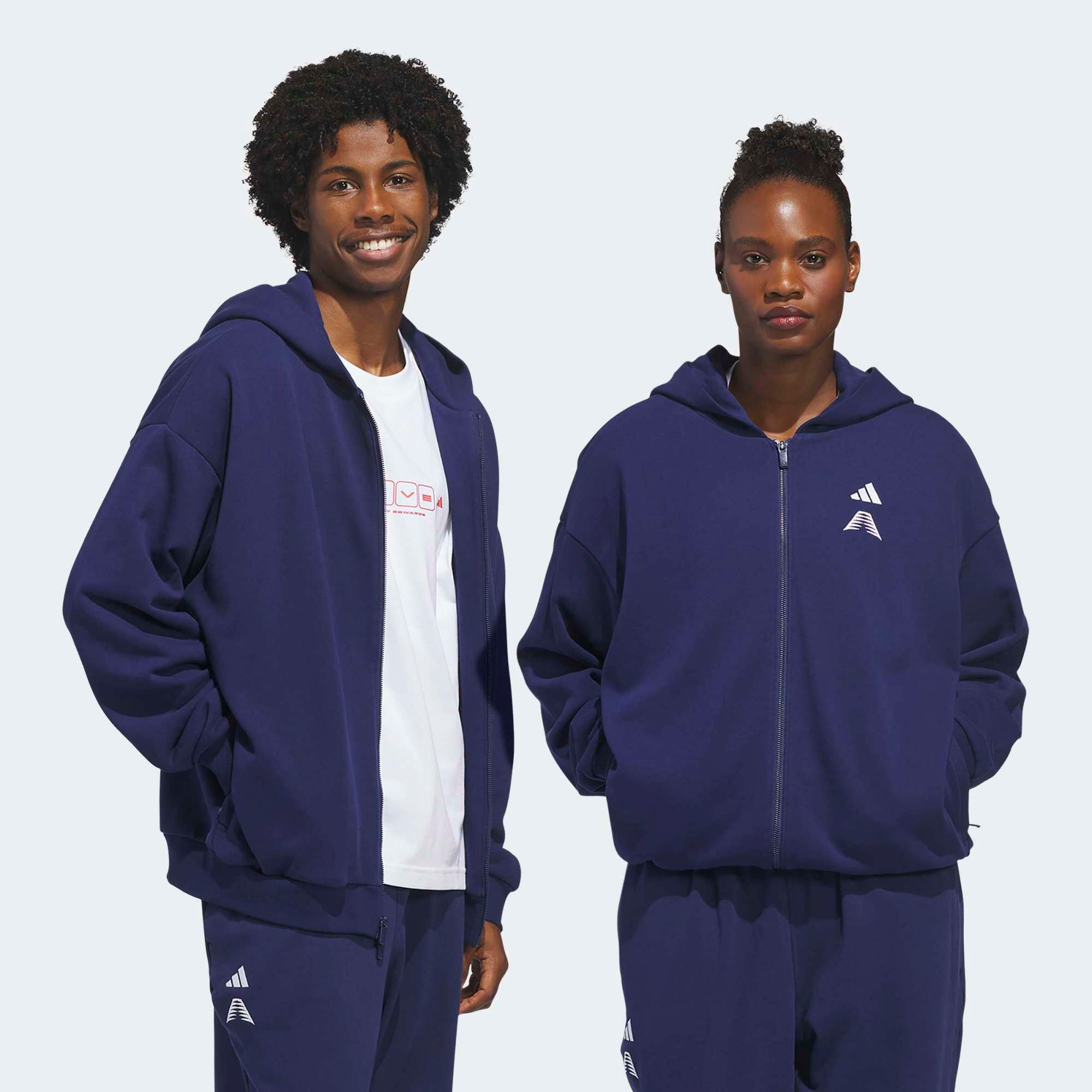 adidas Men's Anthony Edwards Foundation Full-Zip Hoodie