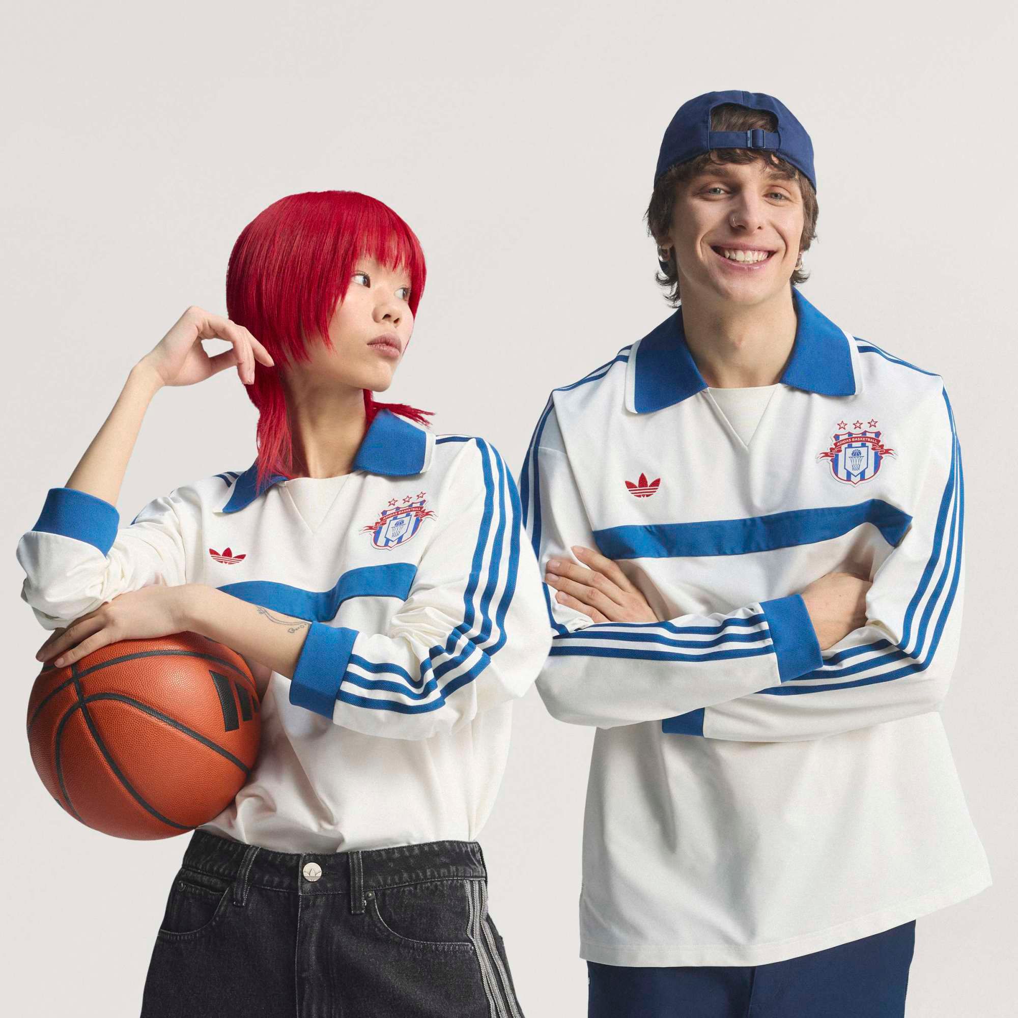 adidas Originals Men's Courtside Long Sleeve Rugby Polo