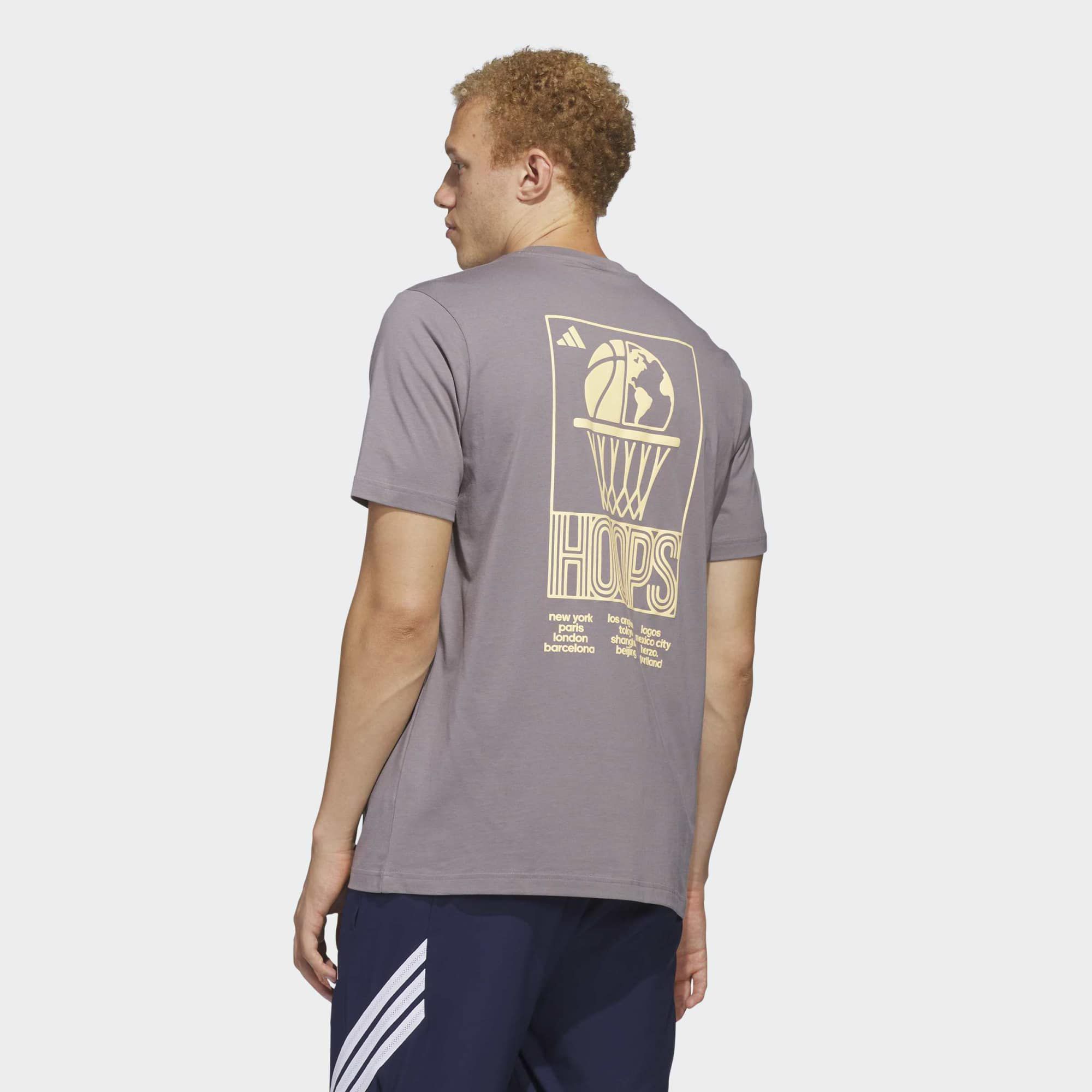 adidas Men's World Wide Hoops Graphic T-Shirt
