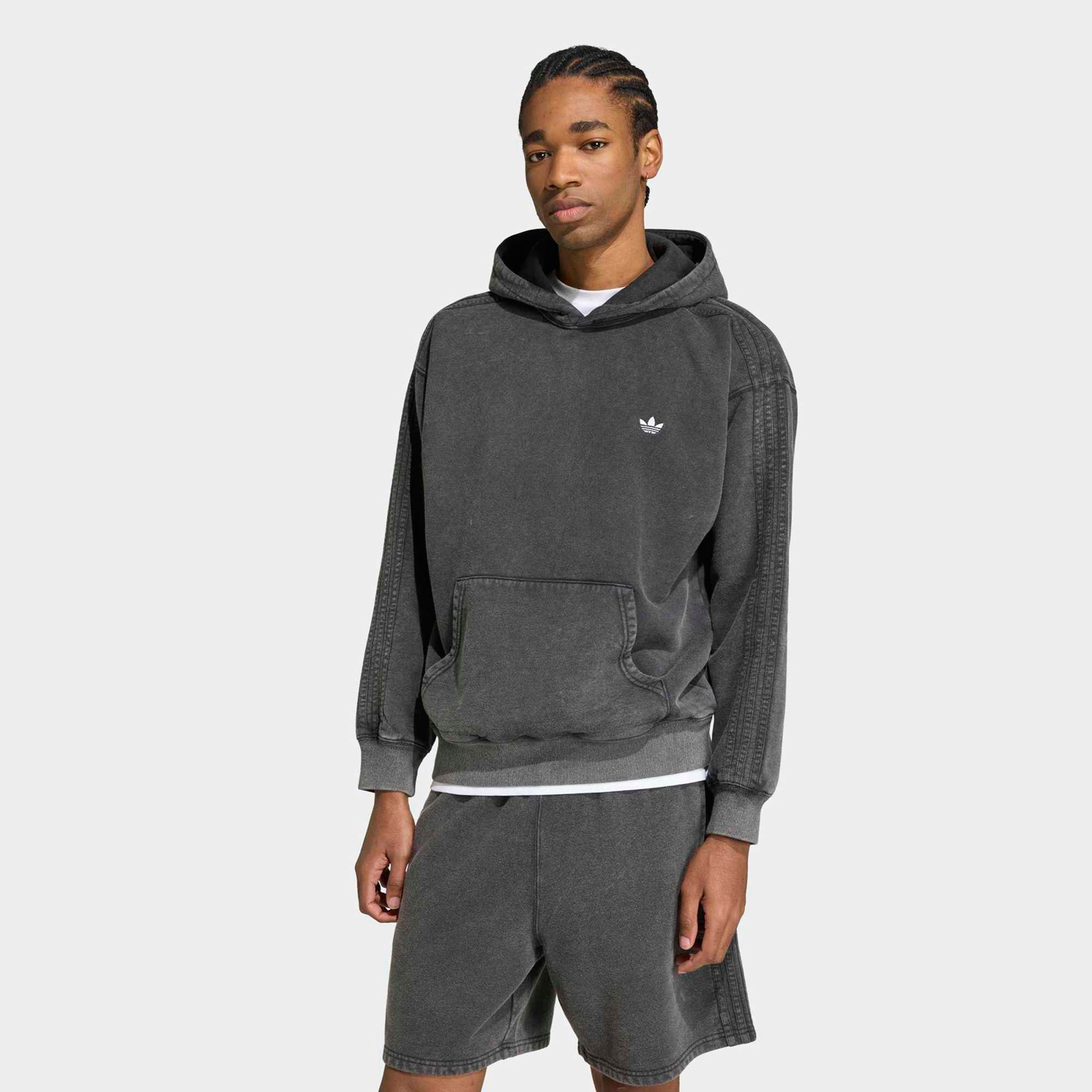 adidas Originals Men's Trefoil Essentials Washed Loose Hoodie