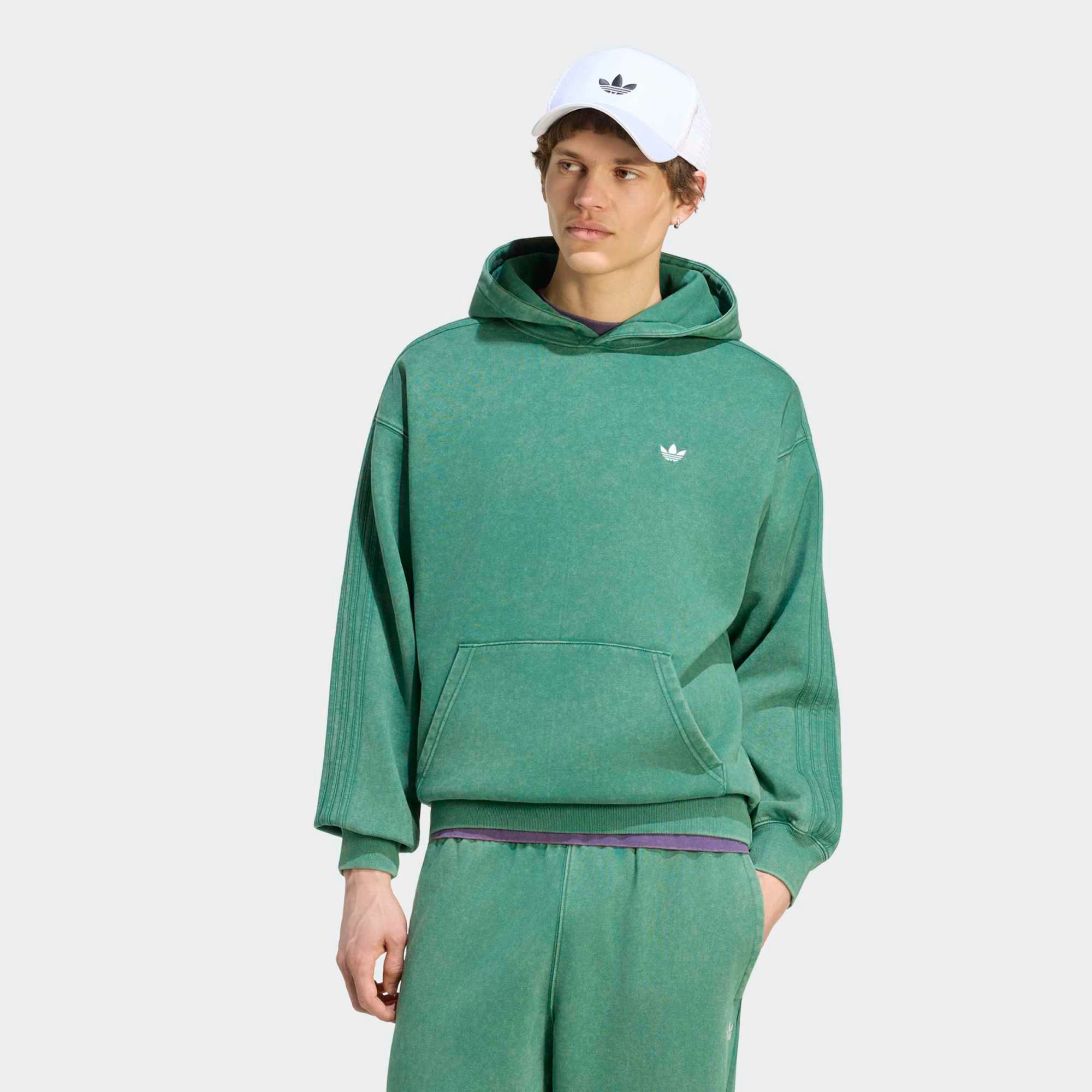 adidas Originals Men's Trefoil Essentials Washed Loose Hoodie