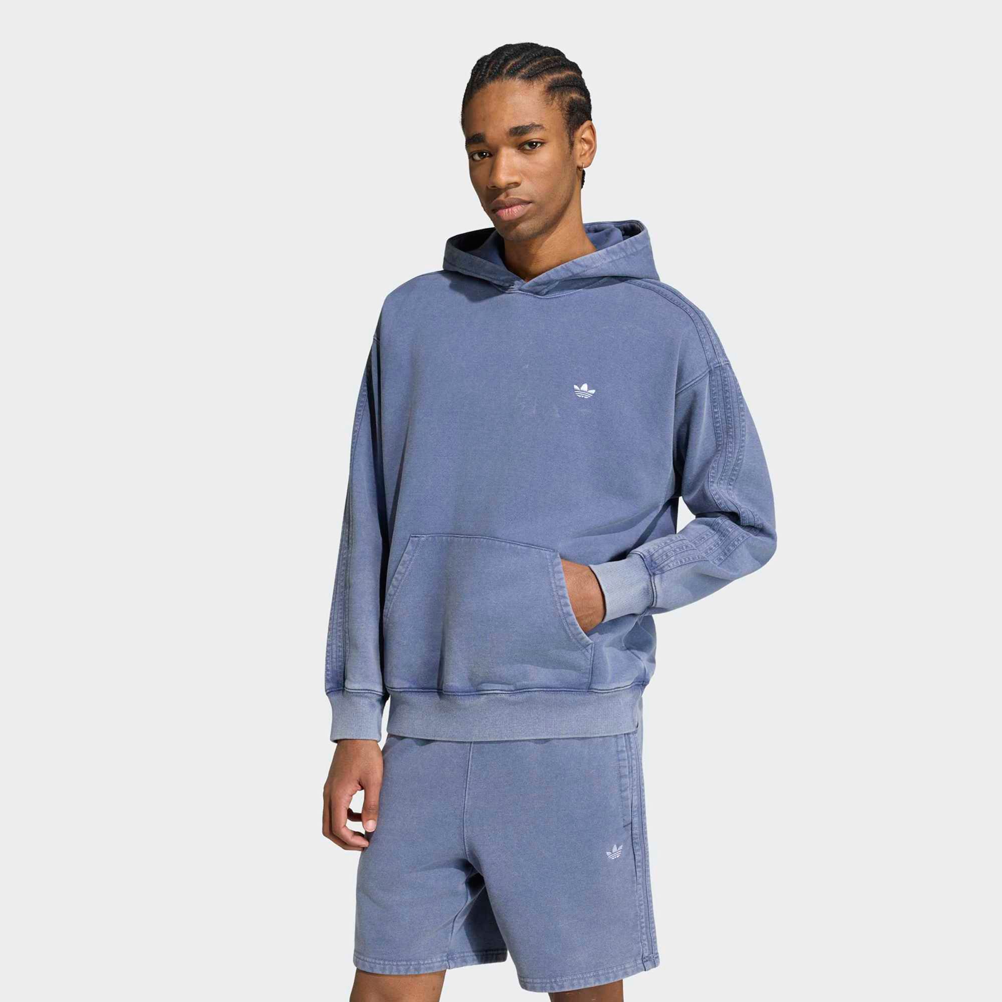 adidas Originals Men's Trefoil Essentials Washed Loose Hoodie