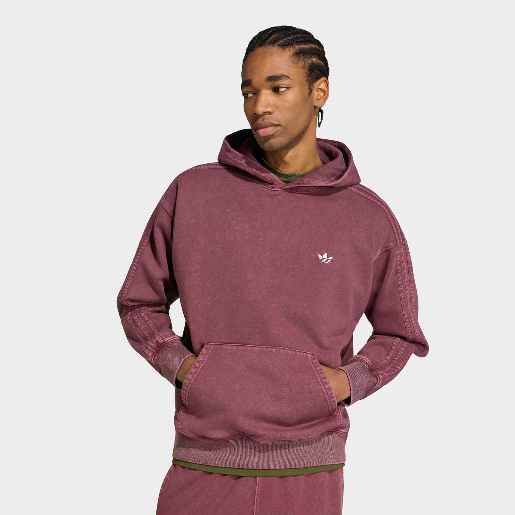 adidas Originals Men's Trefoil Essentials Washed Loose Hoodie